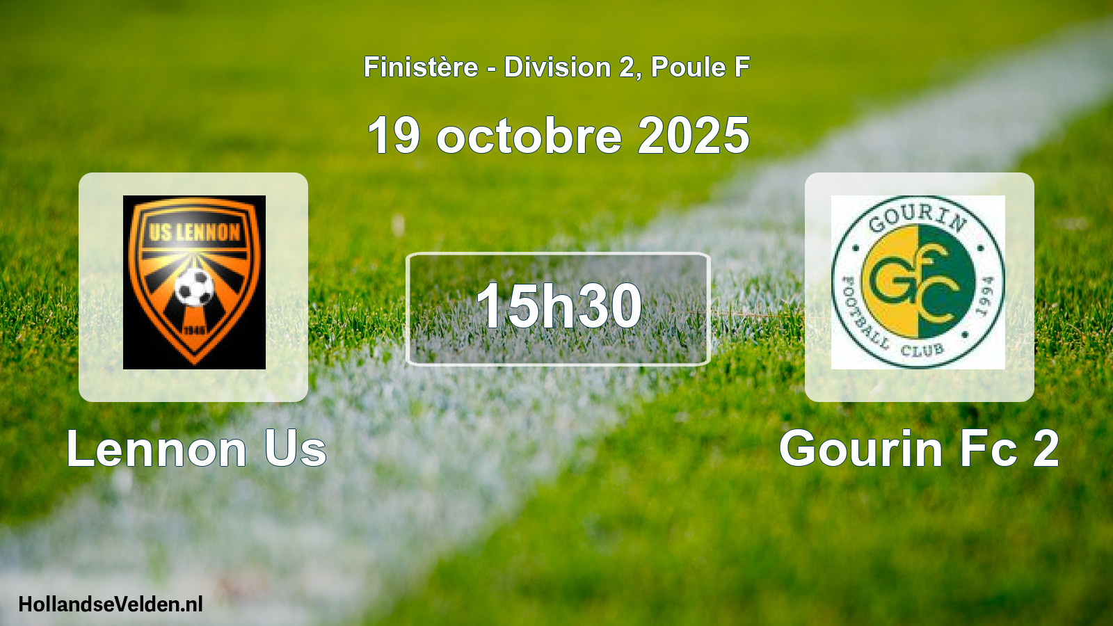 Geplande wedstrijd: Lennon Us - Gourin Fc 2 (19 octobre 2025)