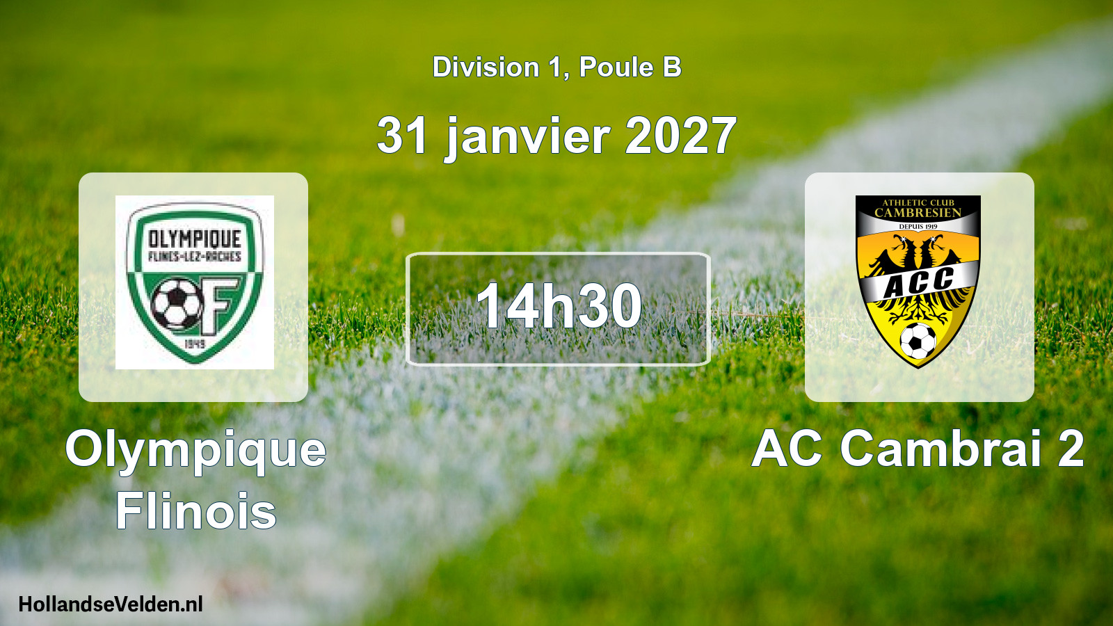 Scheduled Match: Olympique Flinois - AC Cambrai 2 (31 January 2027)