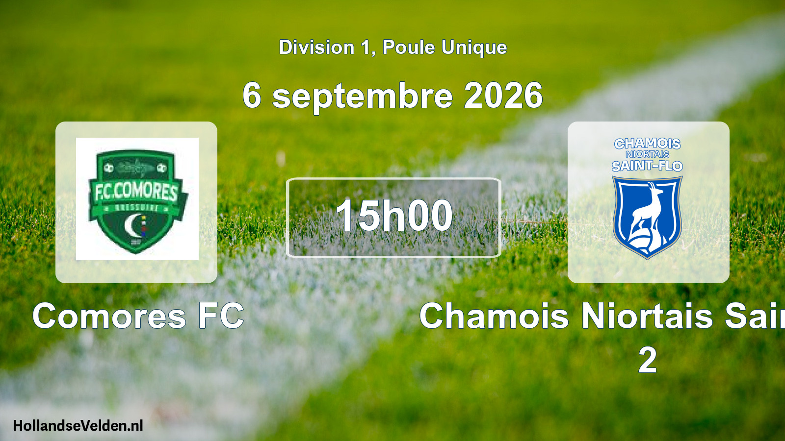 Scheduled Match: Comores FC - Chamois Niortais Saint-Flo 2 (27 September 2026)
