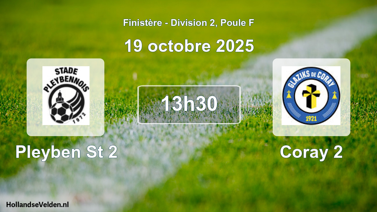 Scheduled Match: Pleyben St 2 - Coray 2 (19 October 2025)