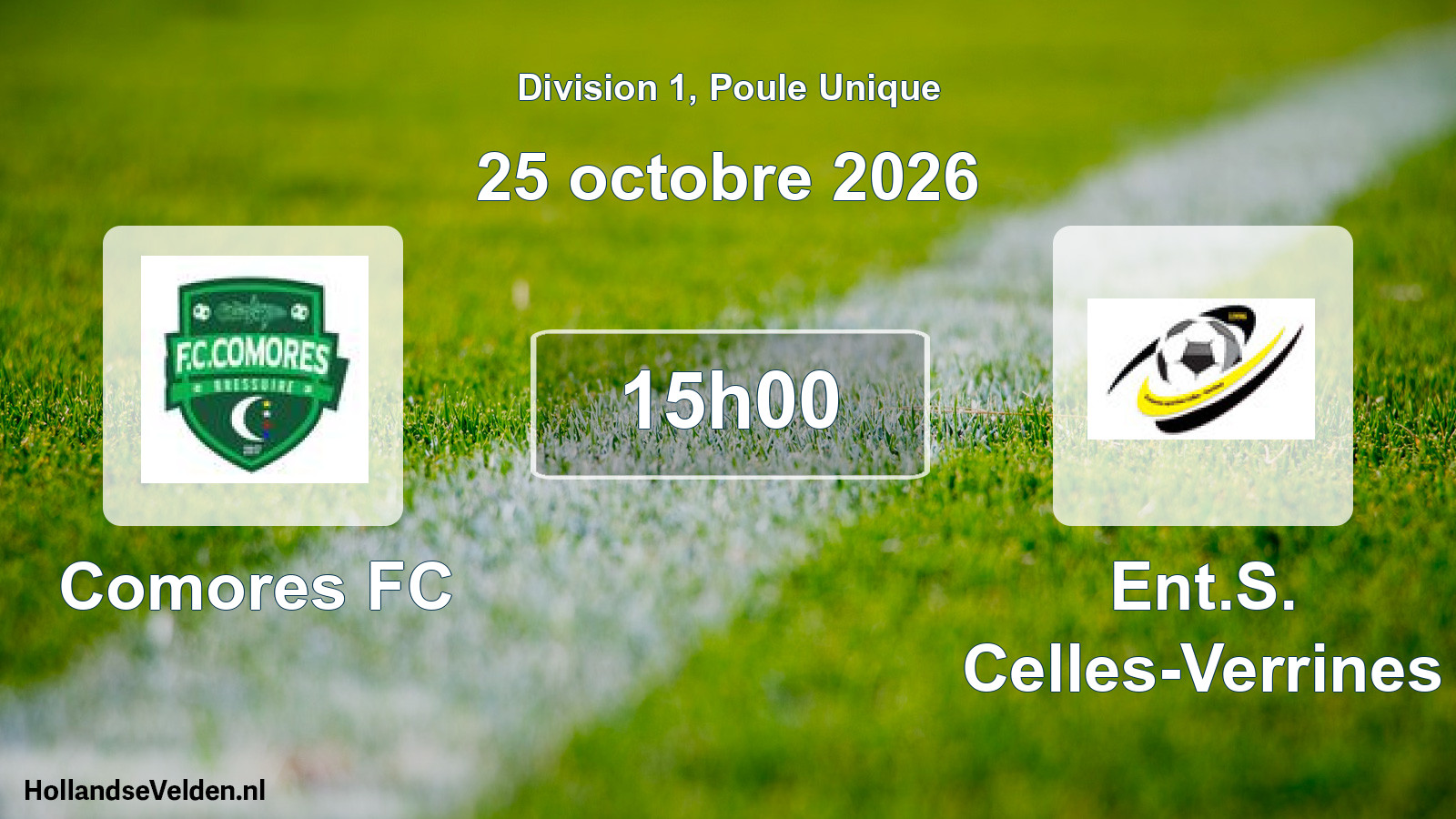 Scheduled Match: Comores FC - Ent.S. Celles-Verrines (25 October 2026)
