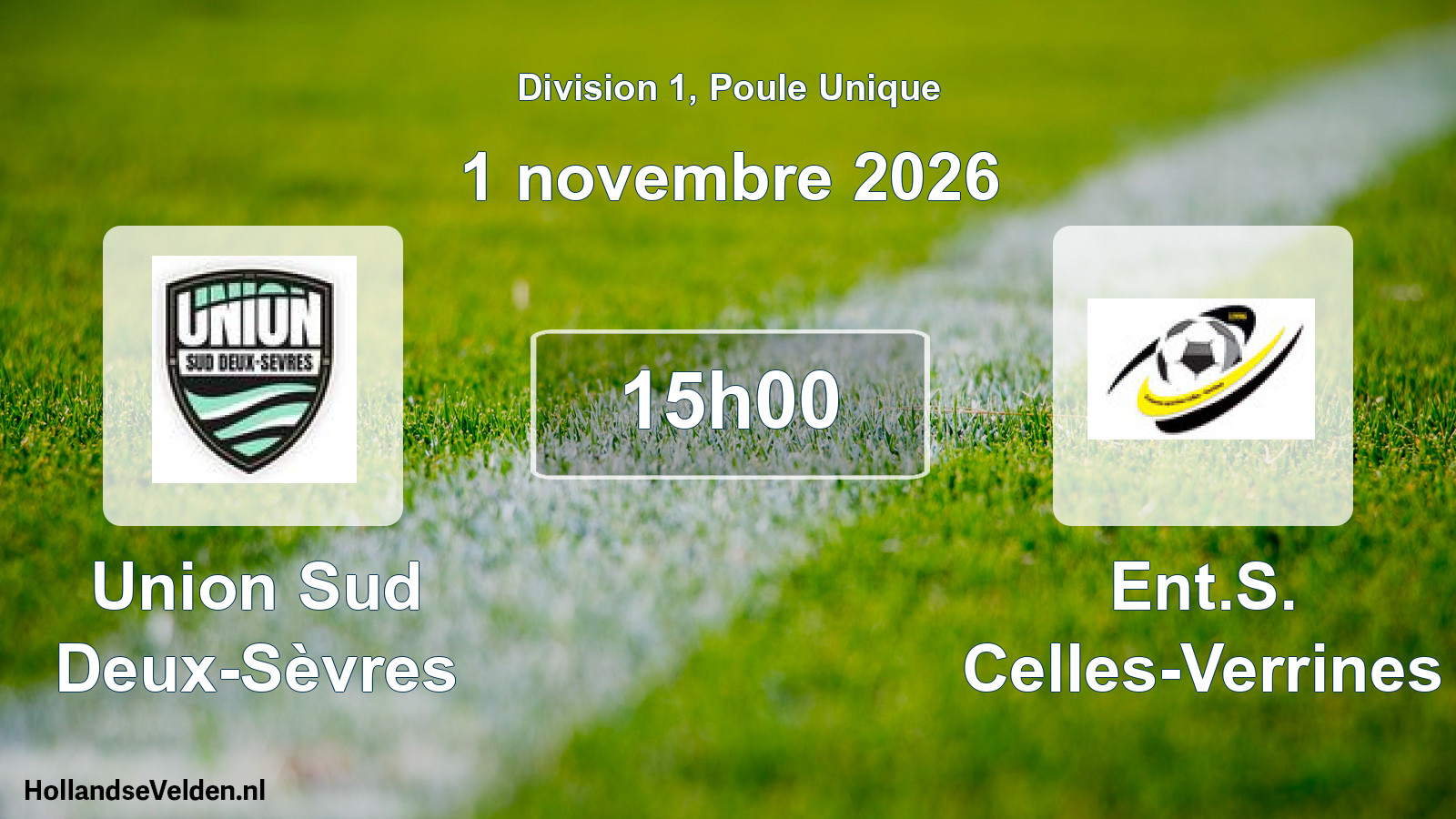 Scheduled Match: Union Sud Deux-Sèvres - Ent.S. Celles-Verrines (1 November 2026)