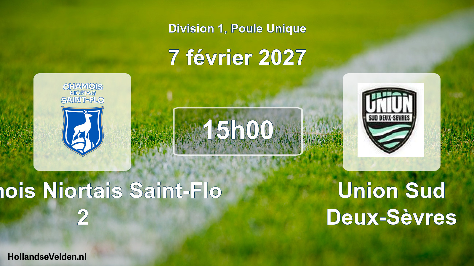 Scheduled Match: Chamois Niortais Saint-Flo 2 - Union Sud Deux-Sèvres (7 February 2027)