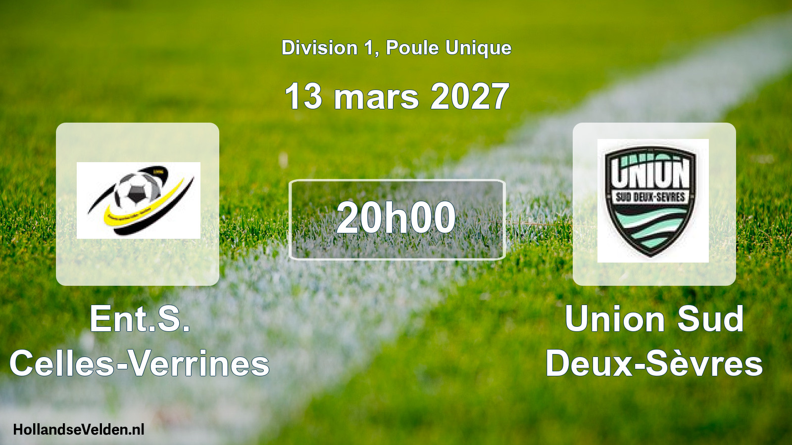 Scheduled Match: Ent.S. Celles-Verrines - Union Sud Deux-Sèvres (13 March 2027)