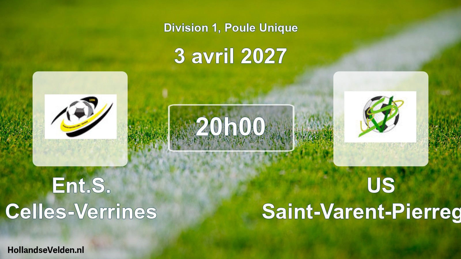Scheduled Match: Ent.S. Celles-Verrines - US Saint-Varent-Pierregeay (3 April 2027)