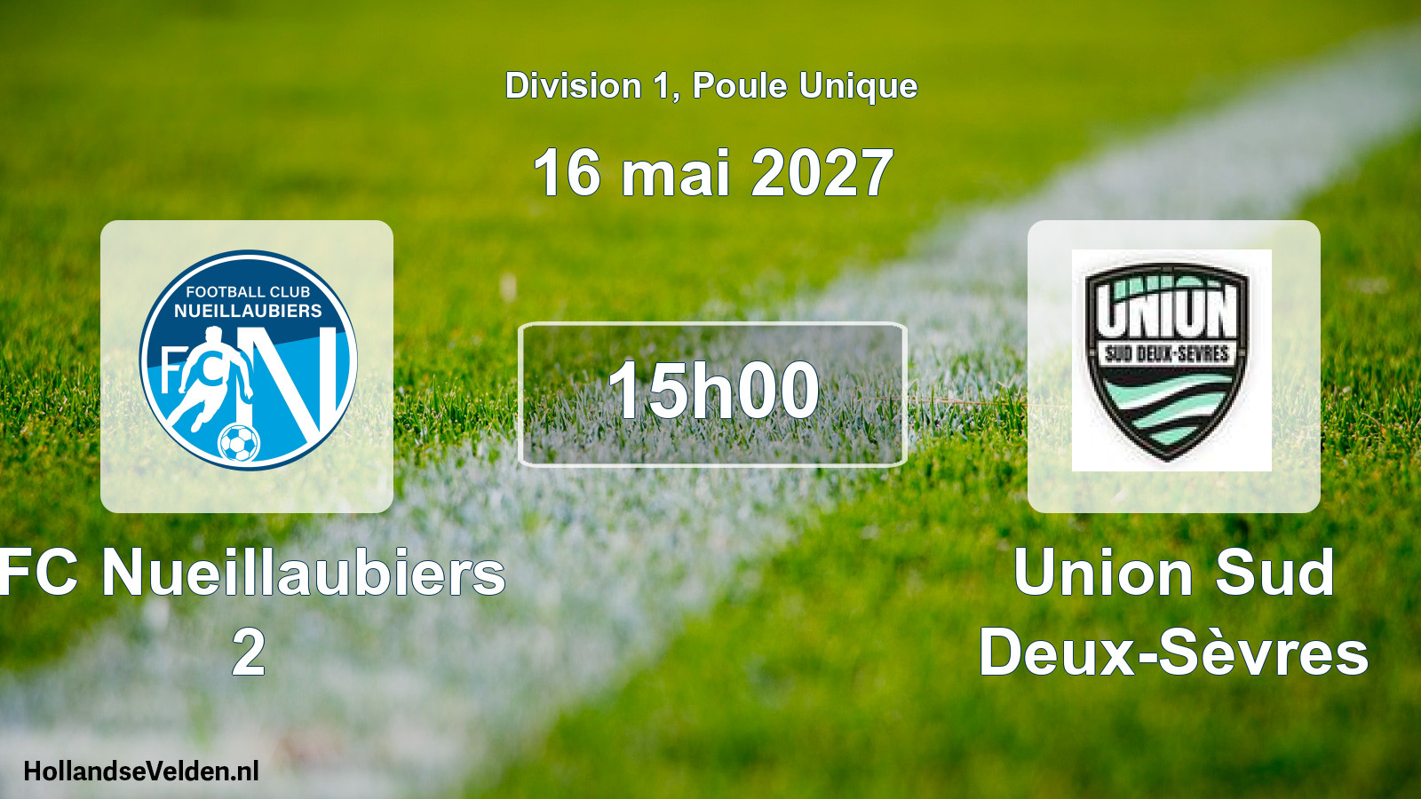 Match programmé: FC Nueillaubiers 2 - Union Sud Deux-Sèvres (16 mai 2027)