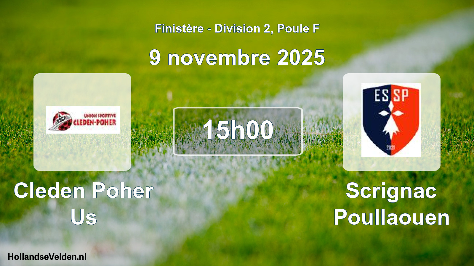 Geplande wedstrijd: Cleden Poher Us - Scrignac Poullaouen (9 november 2025)