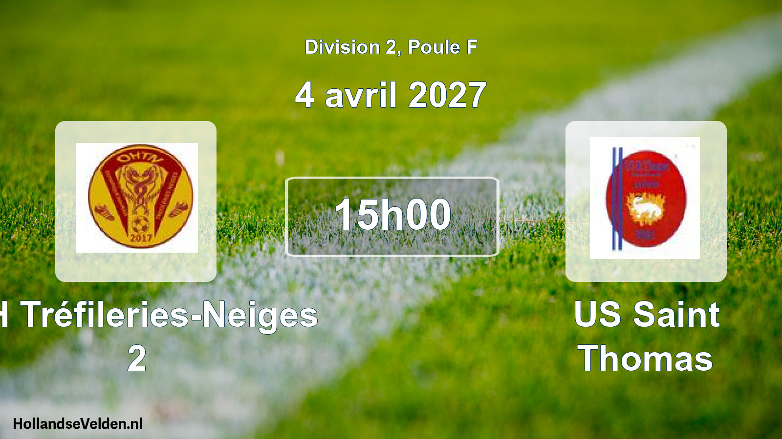 Match programmé: OH Tréfileries-Neiges 2 - US Saint Thomas (4 avril 2027)
