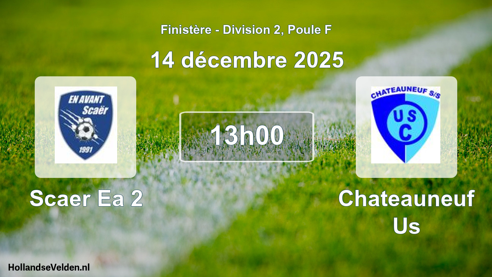 Geplande wedstrijd: Scaer Ea 2 - Chateauneuf Us (14 december 2025)