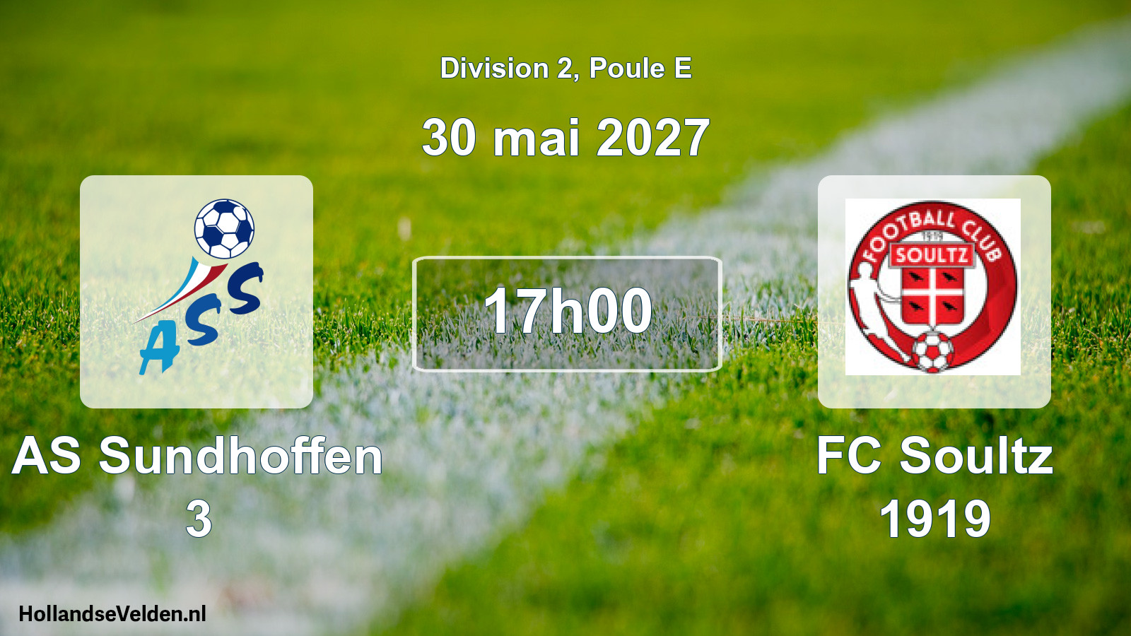Match programmé: AS Sundhoffen 3 - FC Soultz 1919 (30 mai 2027)