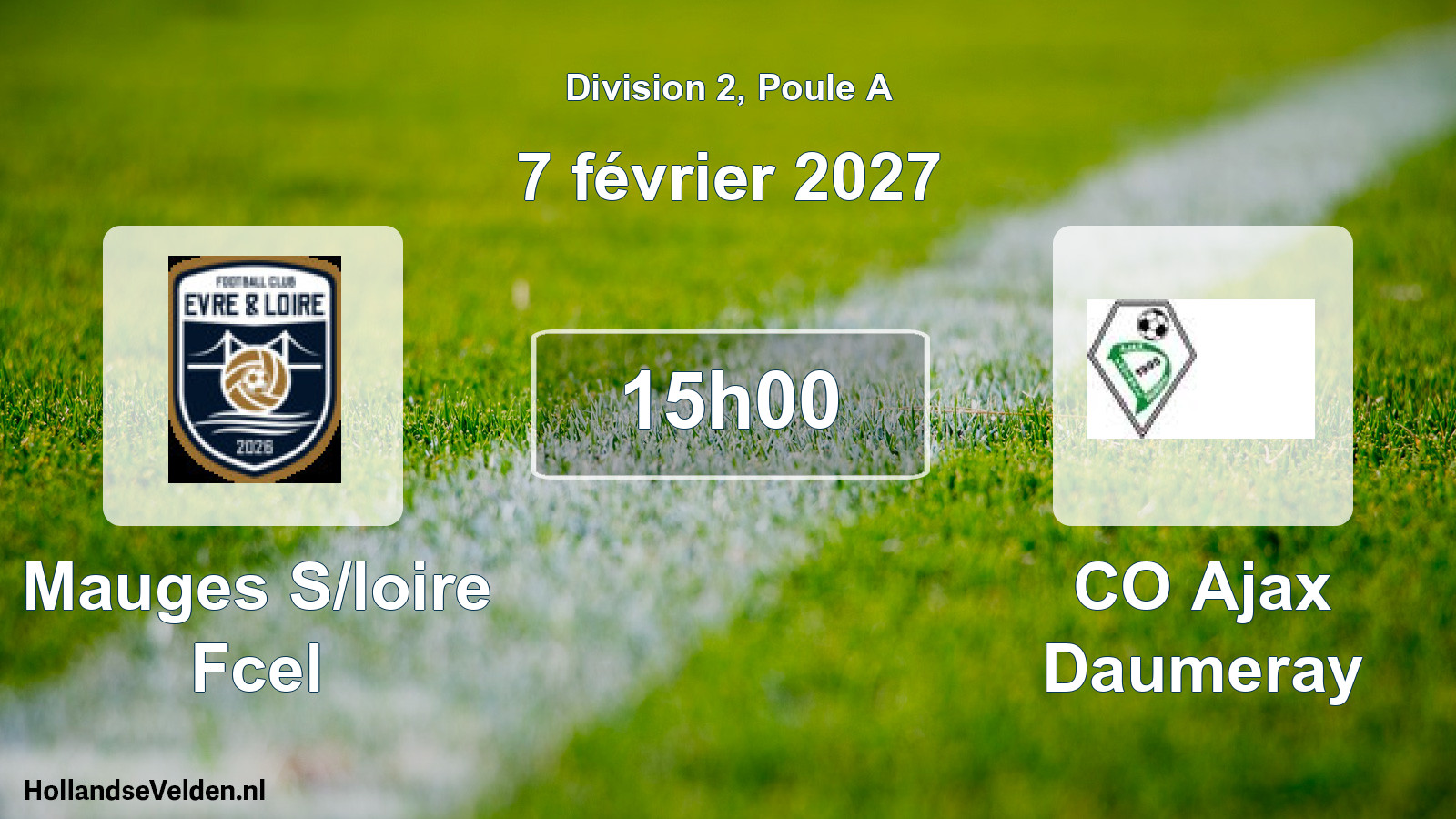 Scheduled Match: Mauges S/loire Fcel - CO Ajax Daumeray (7 February 2027)
