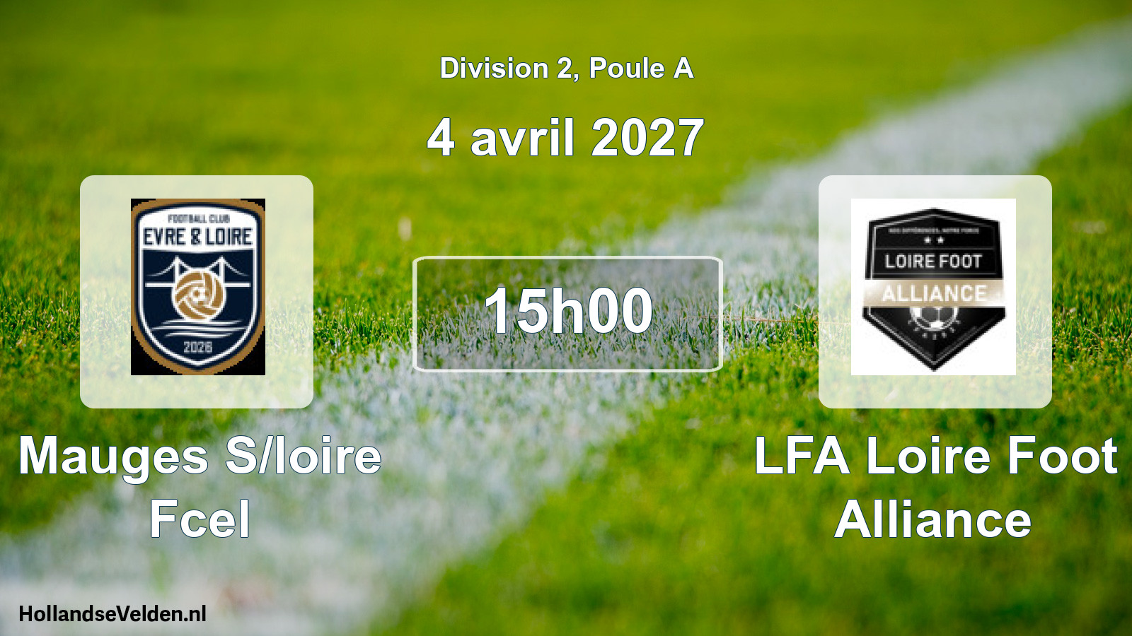 Geplande wedstrijd: Mauges S/loire Fcel - LFA Loire Foot Alliance (4 april 2027)