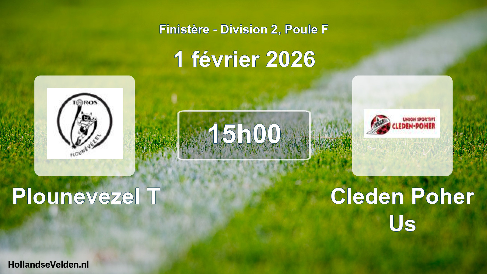 Geplande wedstrijd: Plounevezel T - Cleden Poher Us (1 février 2026)