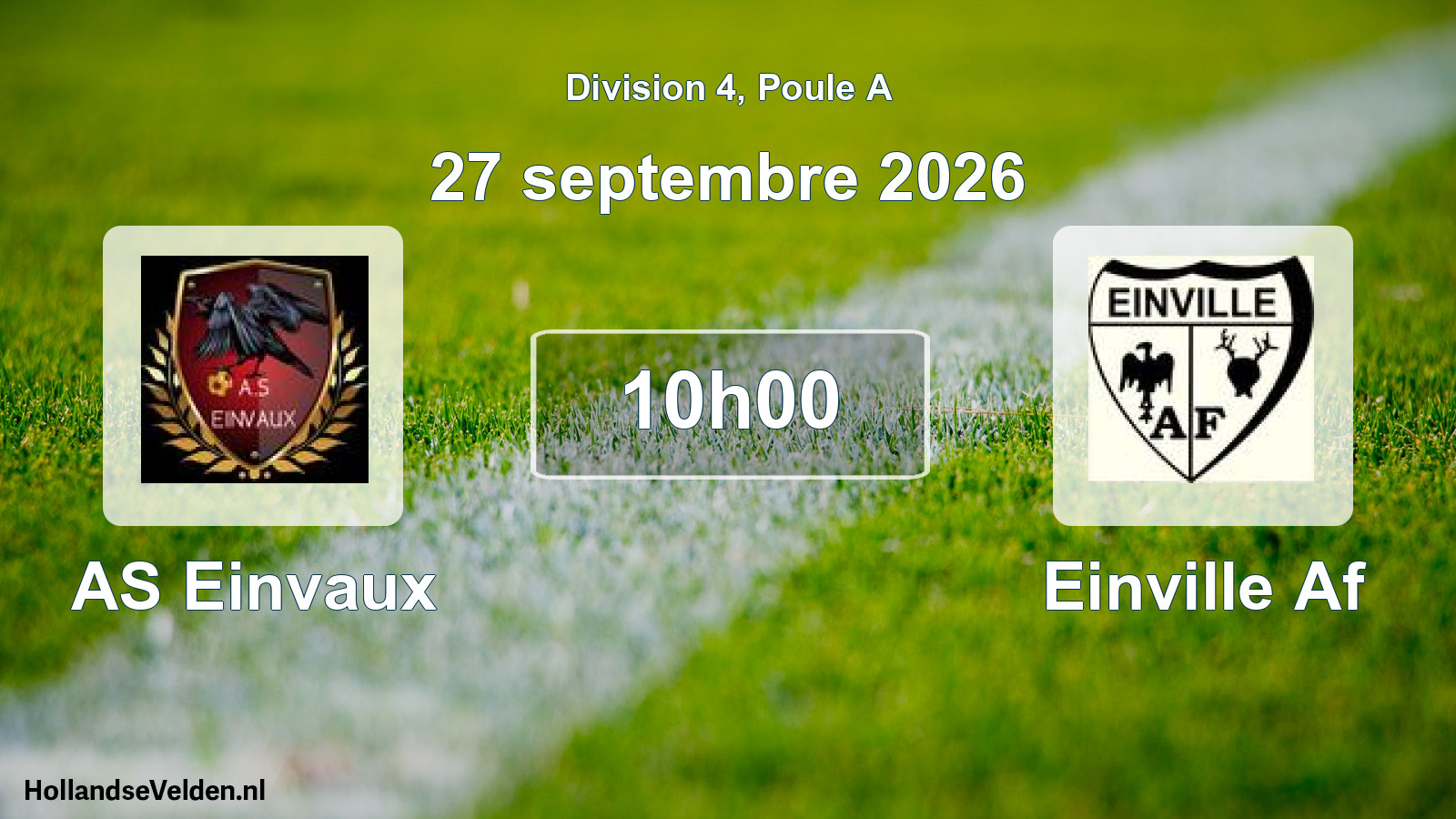 Geplande wedstrijd: AS Einvaux - Einville Af (27 september 2026)