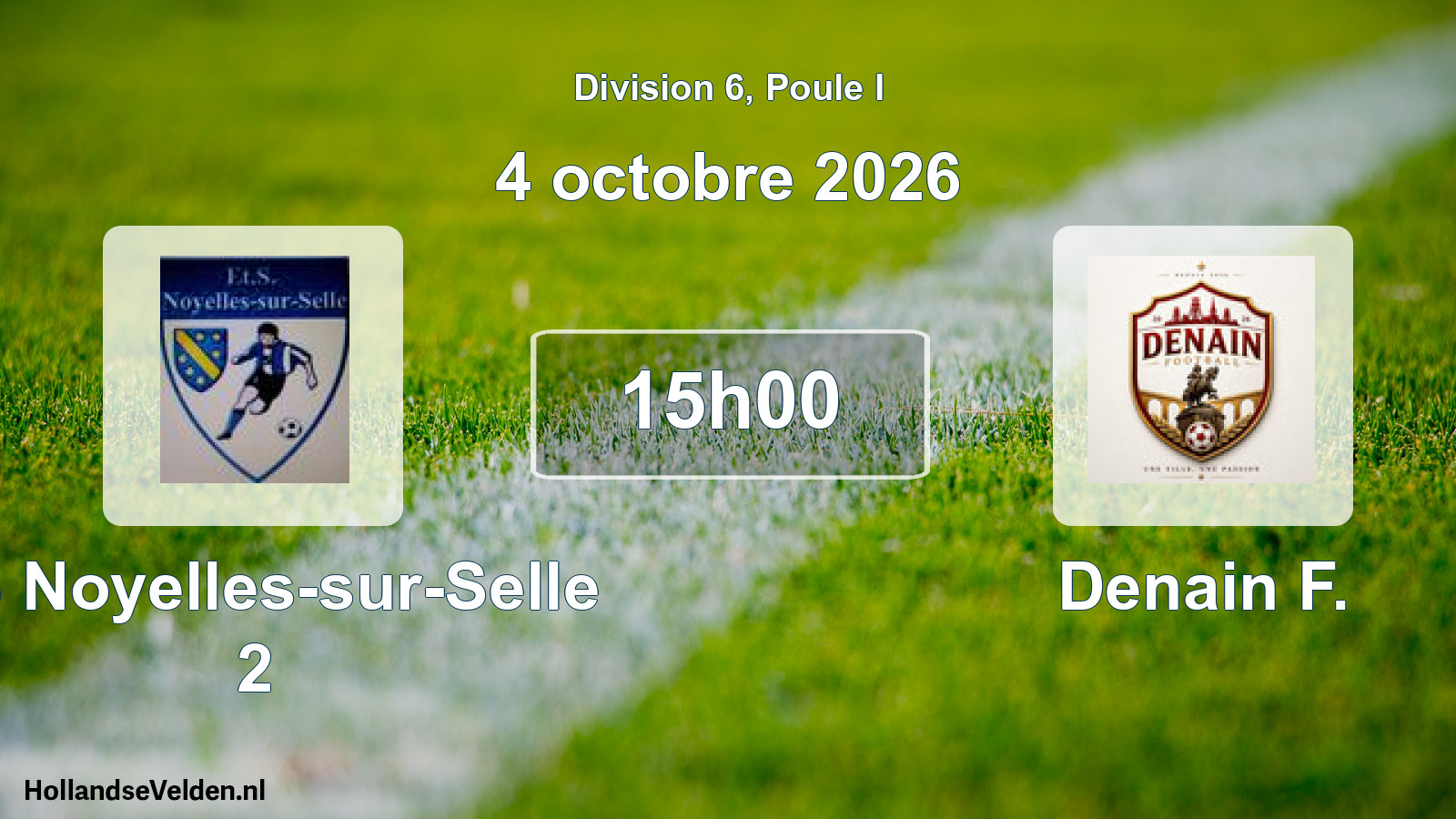 Match programmé: ES Noyelles-sur-Selle 2 - Denain F. (4 octobre 2026)