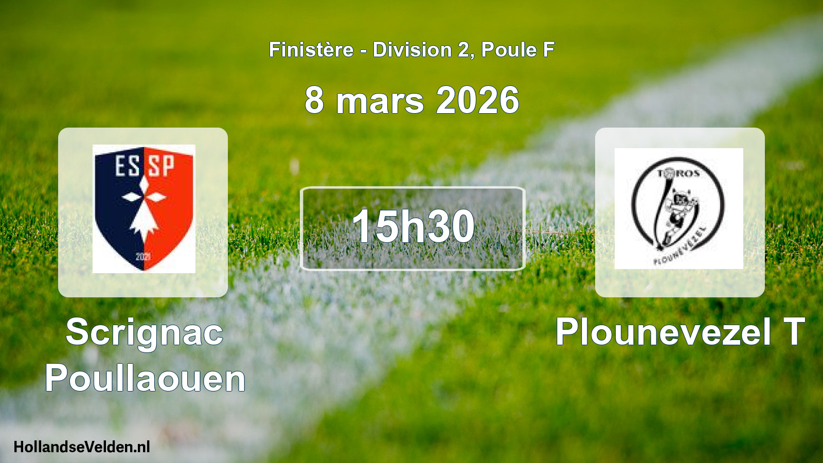 Geplande wedstrijd: Scrignac Poullaouen - Plounevezel T (8 maart 2026)