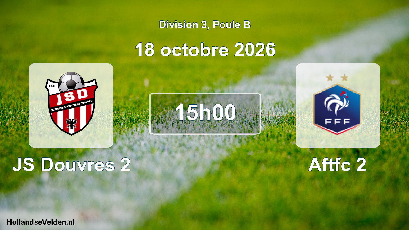 Match programmé: JS Douvres 2 - Aftfc 2 (18 octobre 2026)