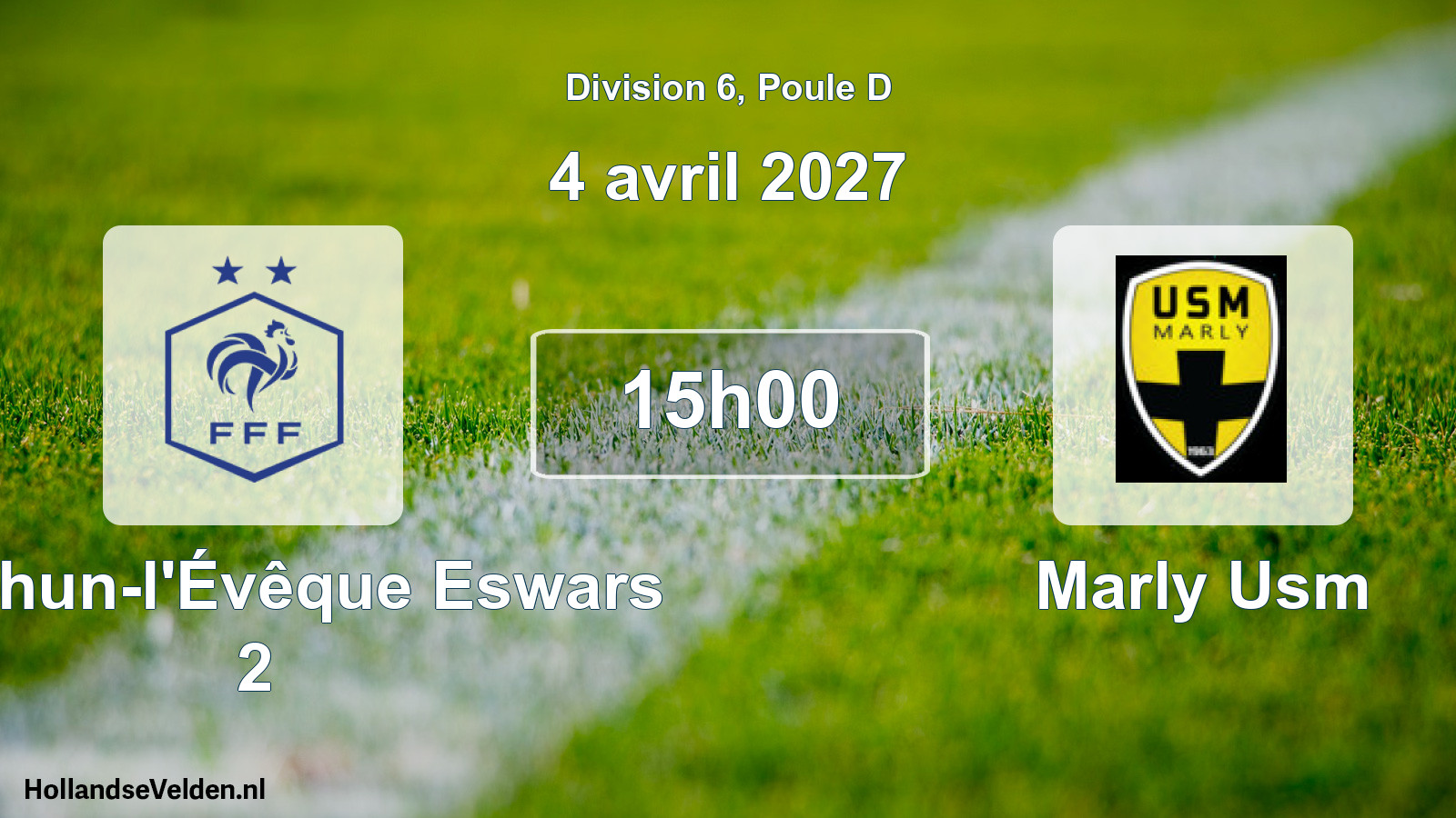 Geplande wedstrijd: AS Thun-l'Évêque Eswars 2 - Marly Usm (4 april 2027)