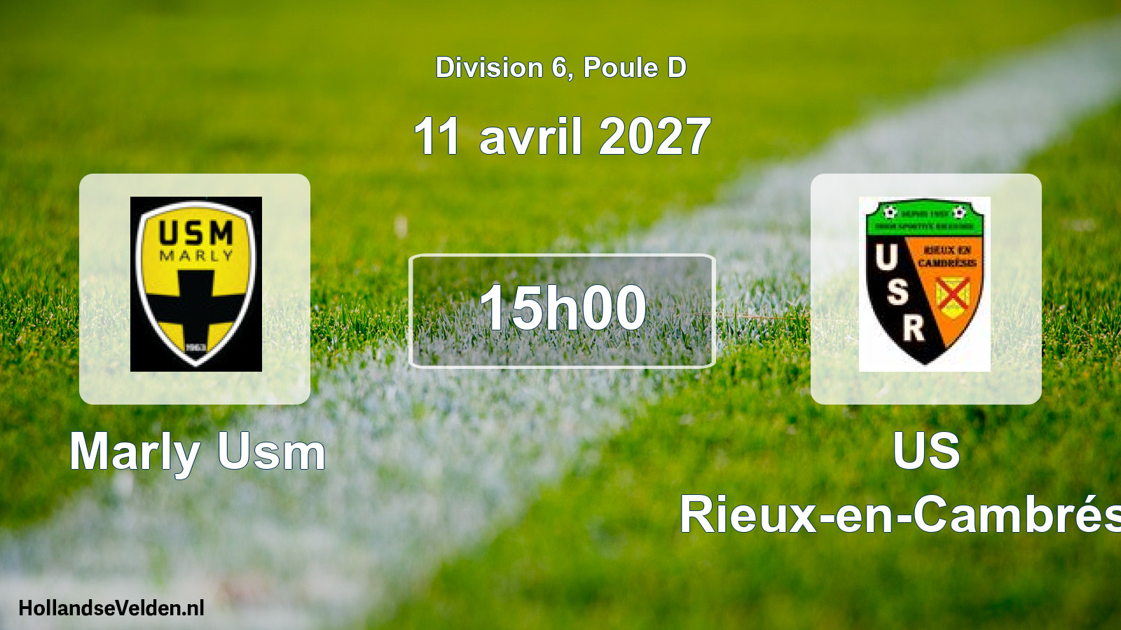 Scheduled Match: Marly Usm - US Rieux-en-Cambrésis (11 April 2027)