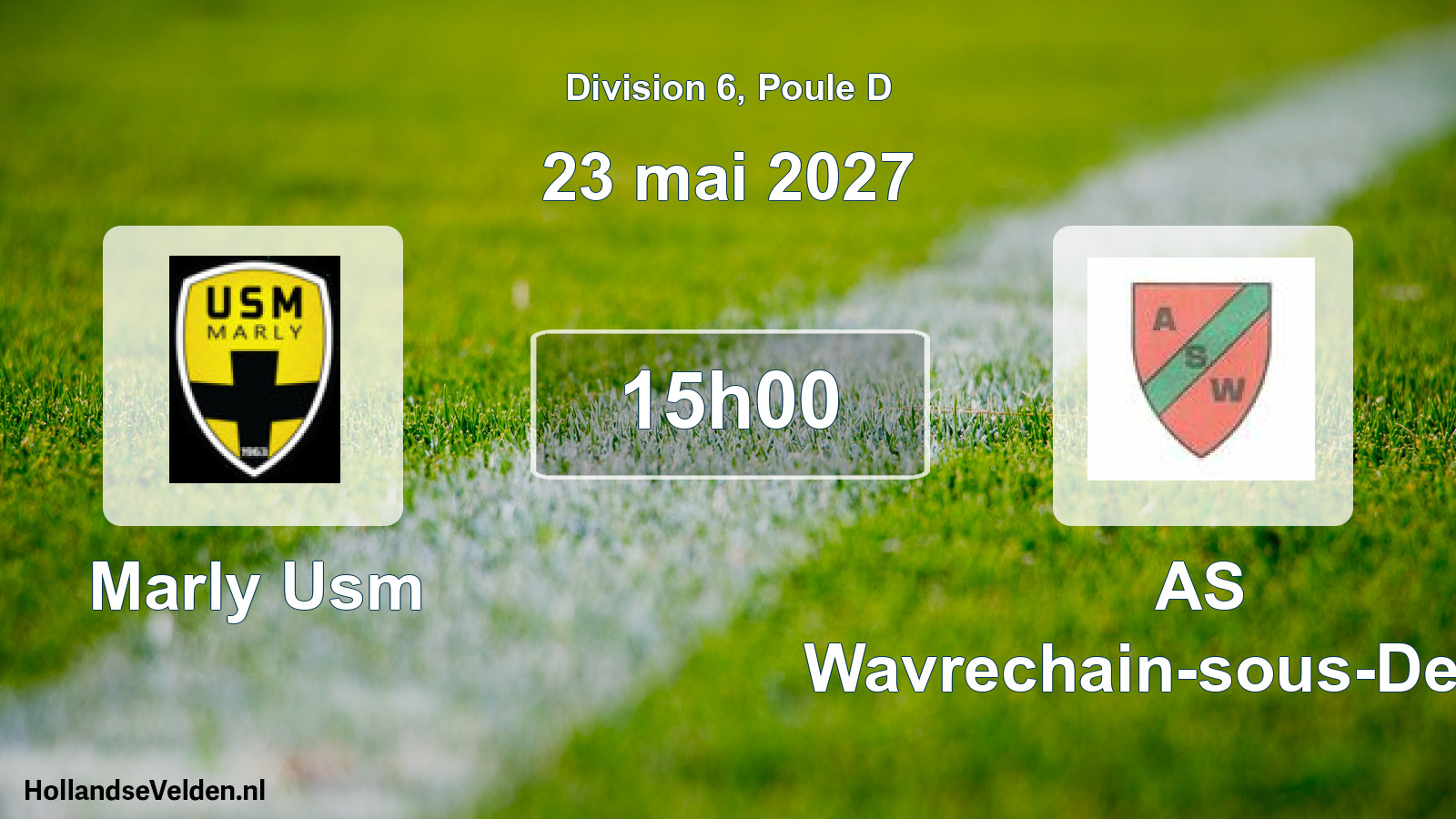 Geplande wedstrijd: Marly Usm - AS Wavrechain-sous-Denain (23 mei 2027)
