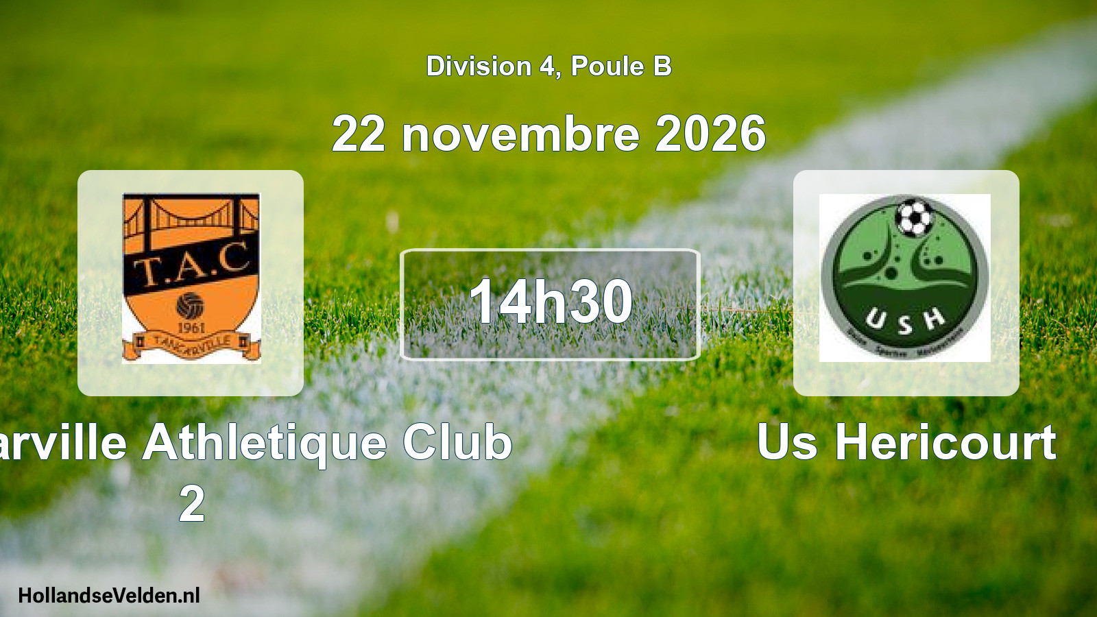 Scheduled Match: Tancarville Athletique Club 2 - Us Hericourt (22 November 2026)