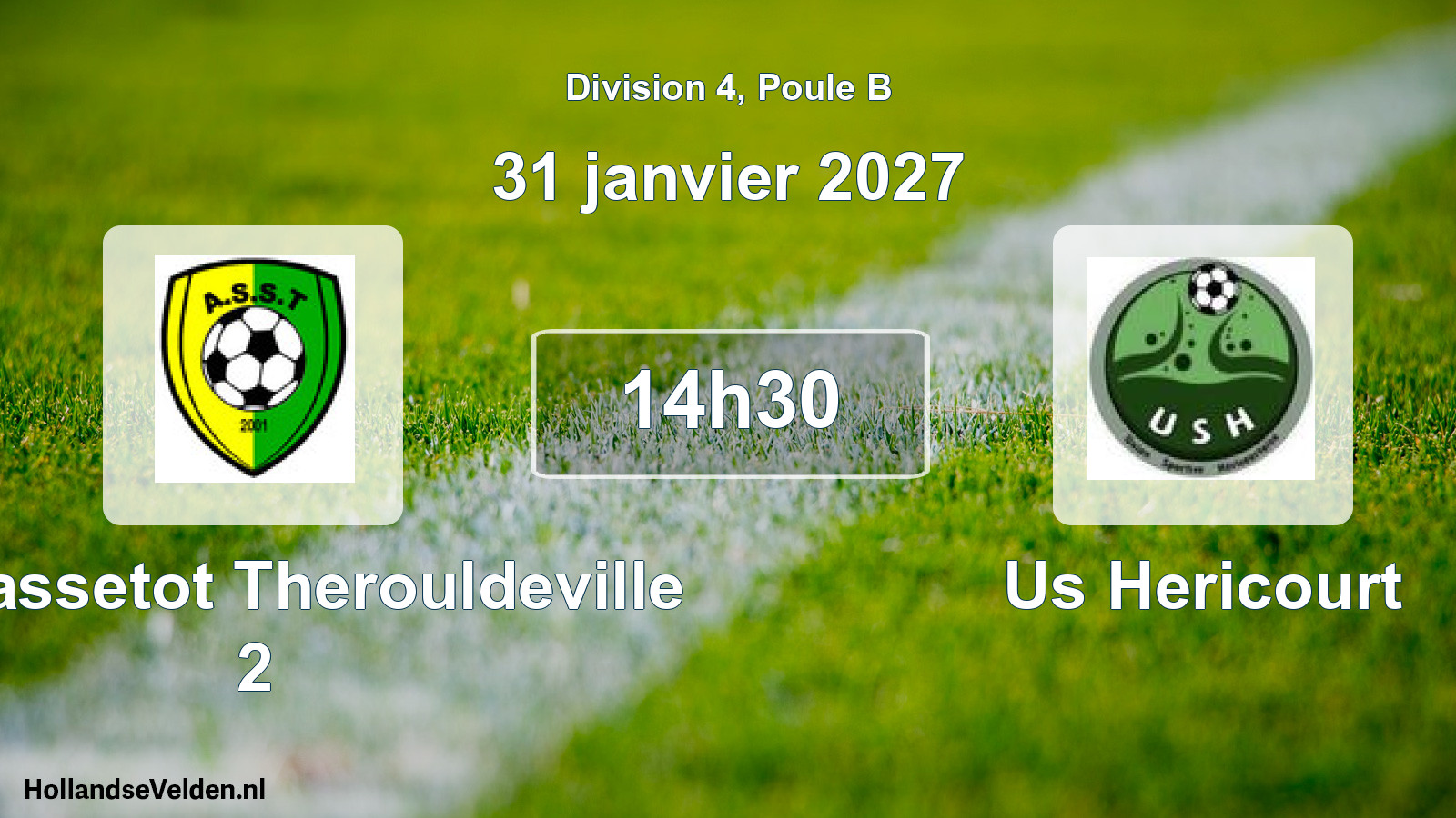 Geplande wedstrijd: AS Sassetot Therouldeville 2 - Us Hericourt (31 januari 2027)