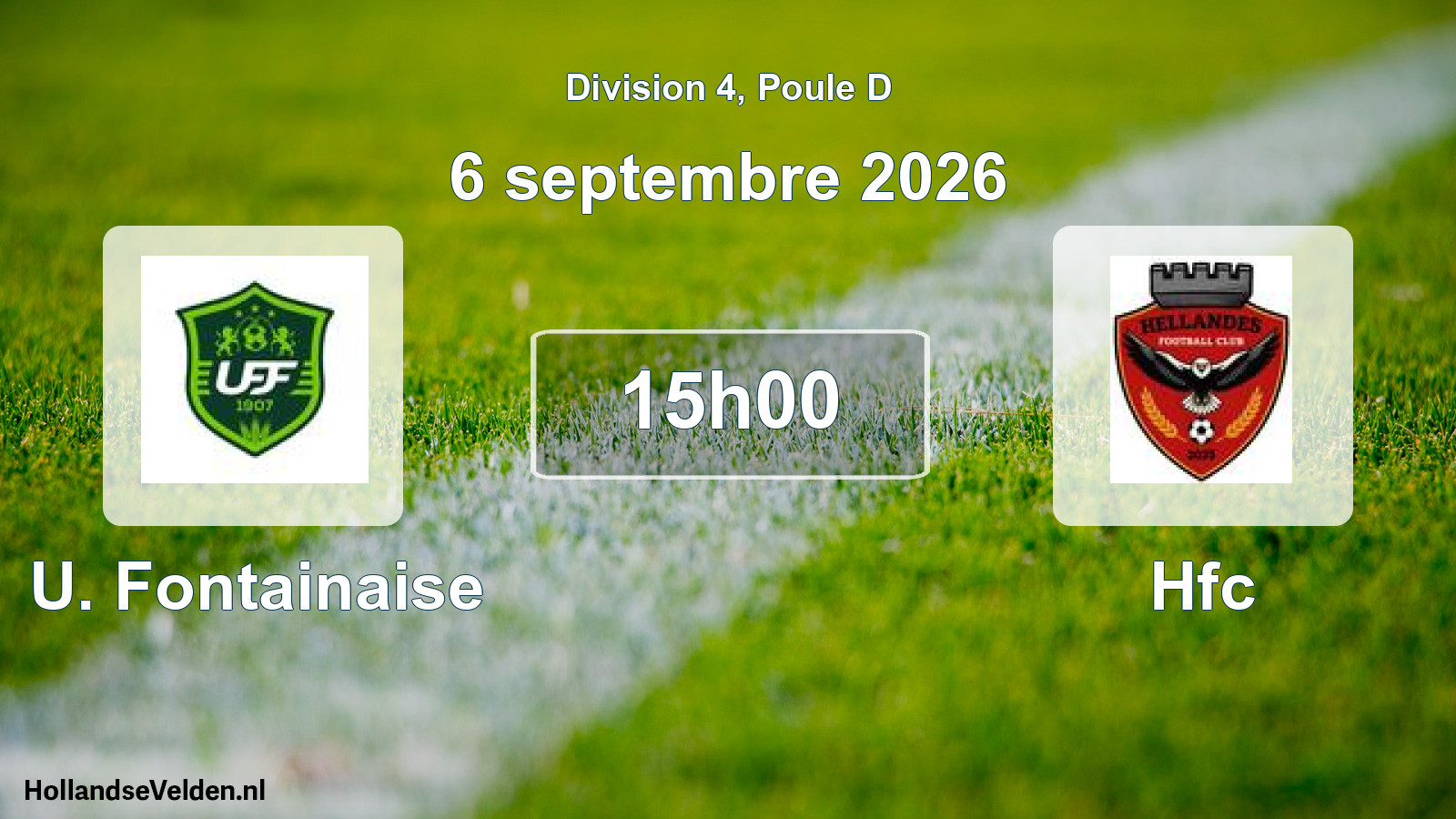 Scheduled Match: U. Fontainaise - Hfc (6 September 2026)