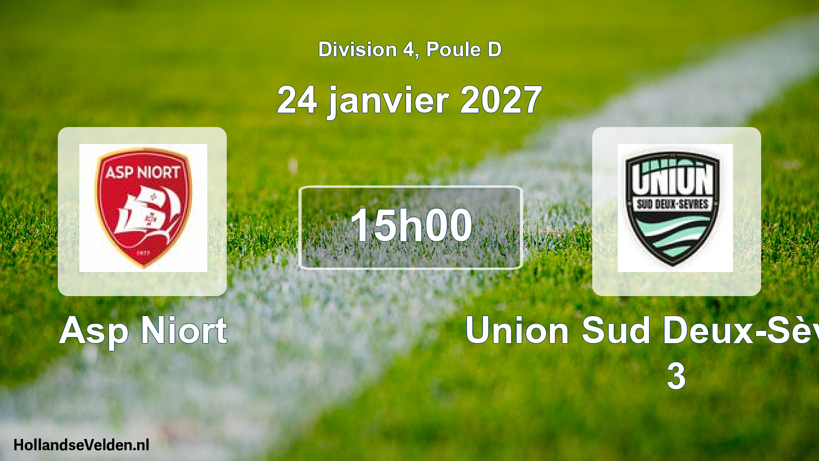 Scheduled Match: Asp Niort - Union Sud Deux-Sèvres 3 (24 January 2027)