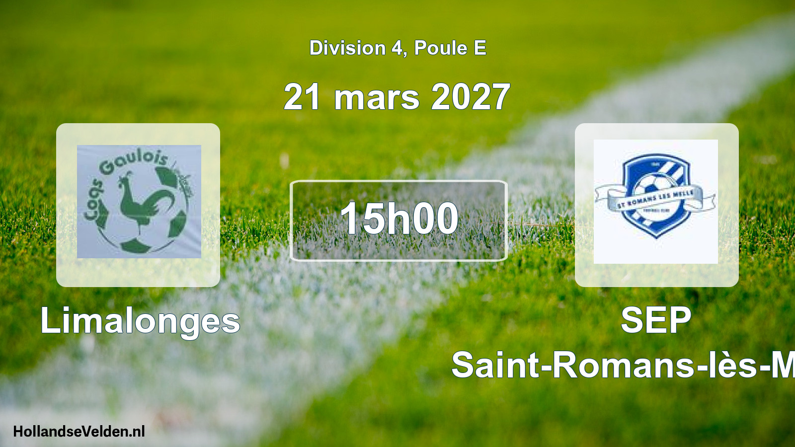 Match programmé: Limalonges - SEP Saint-Romans-lès-Melle (21 mars 2027)