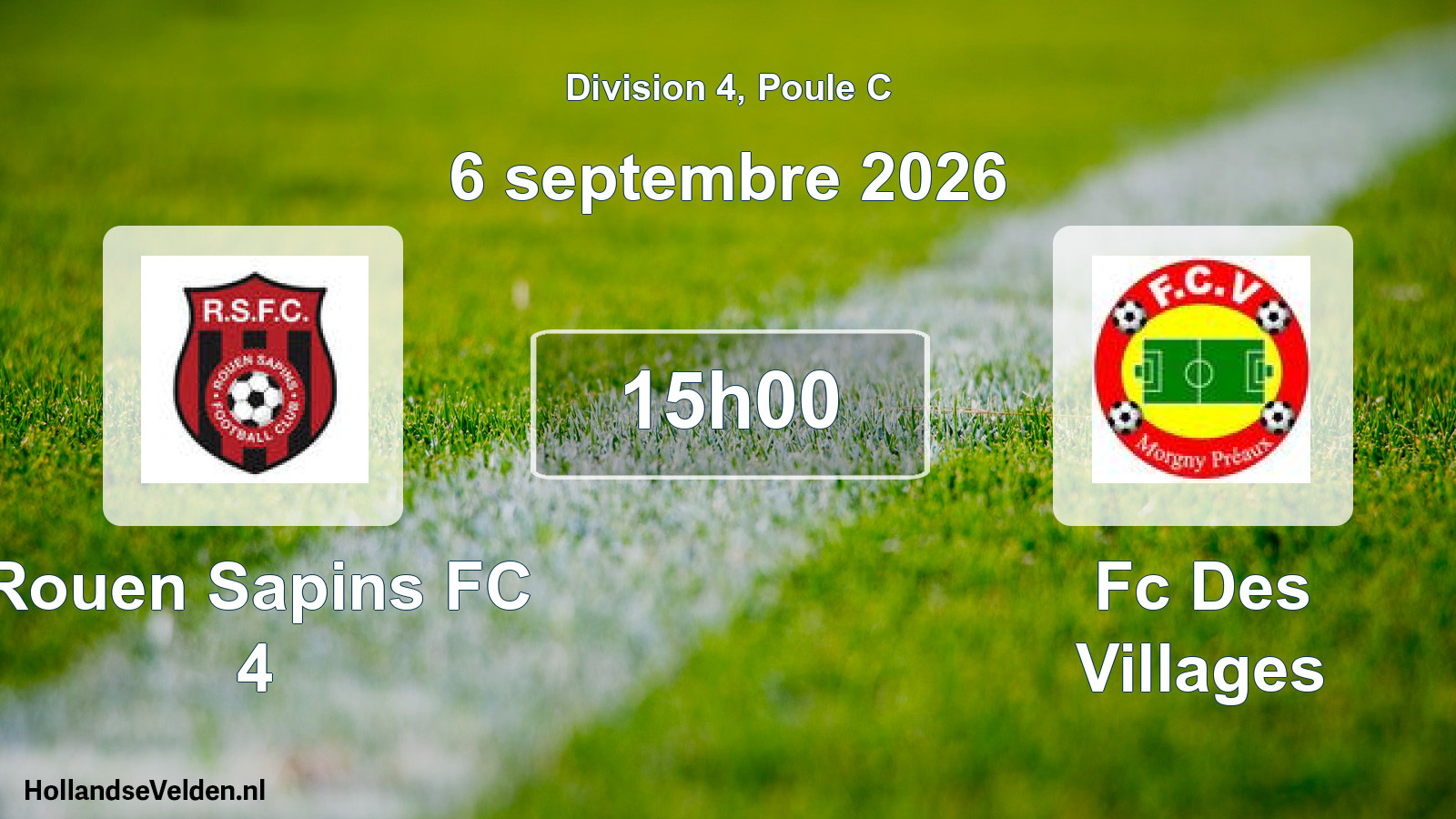 Scheduled Match: Rouen Sapins FC 4 - Fc Des Villages (6 September 2026)