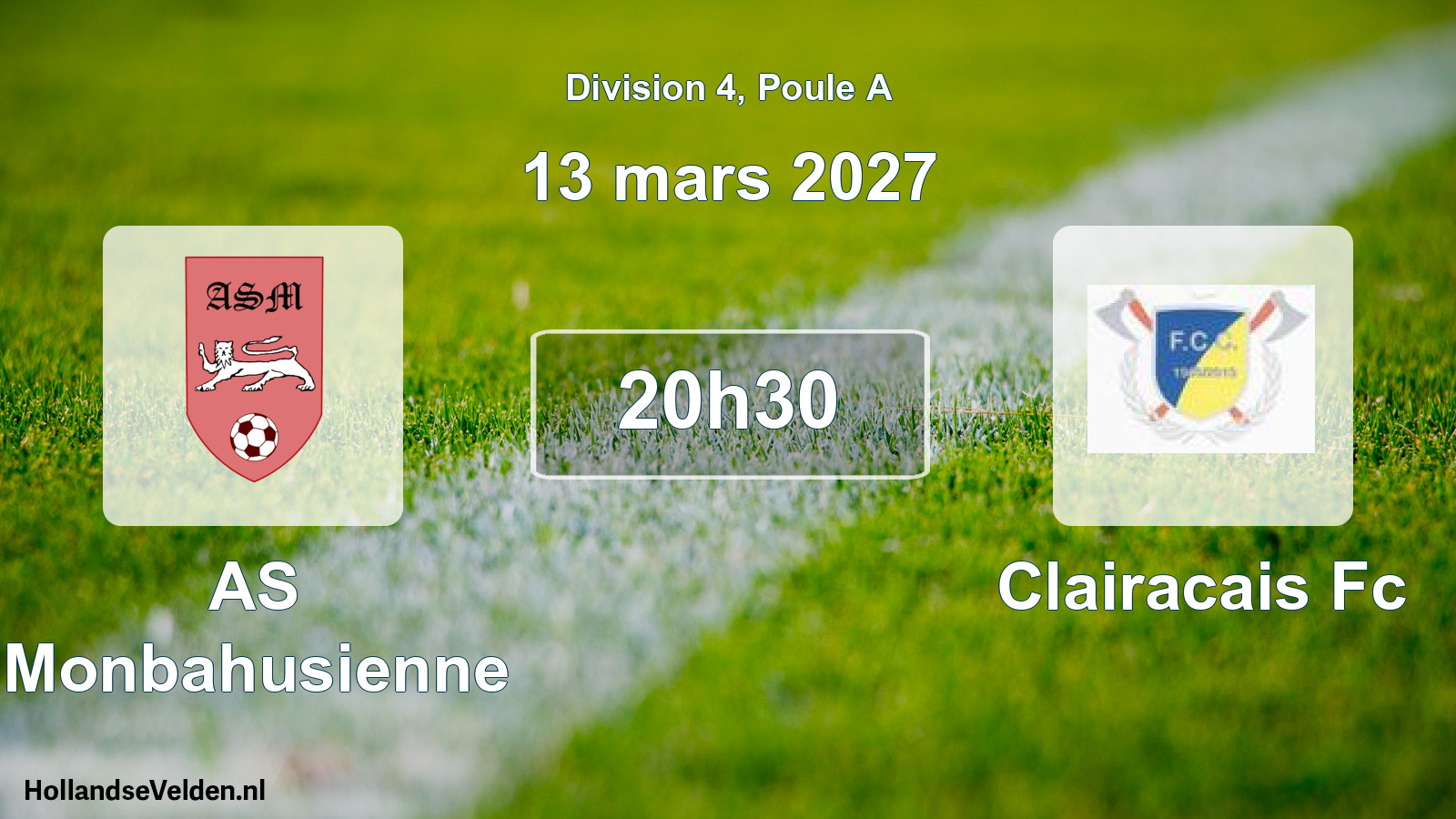 Scheduled Match: AS Monbahusienne - Clairacais Fc (13 March 2027)