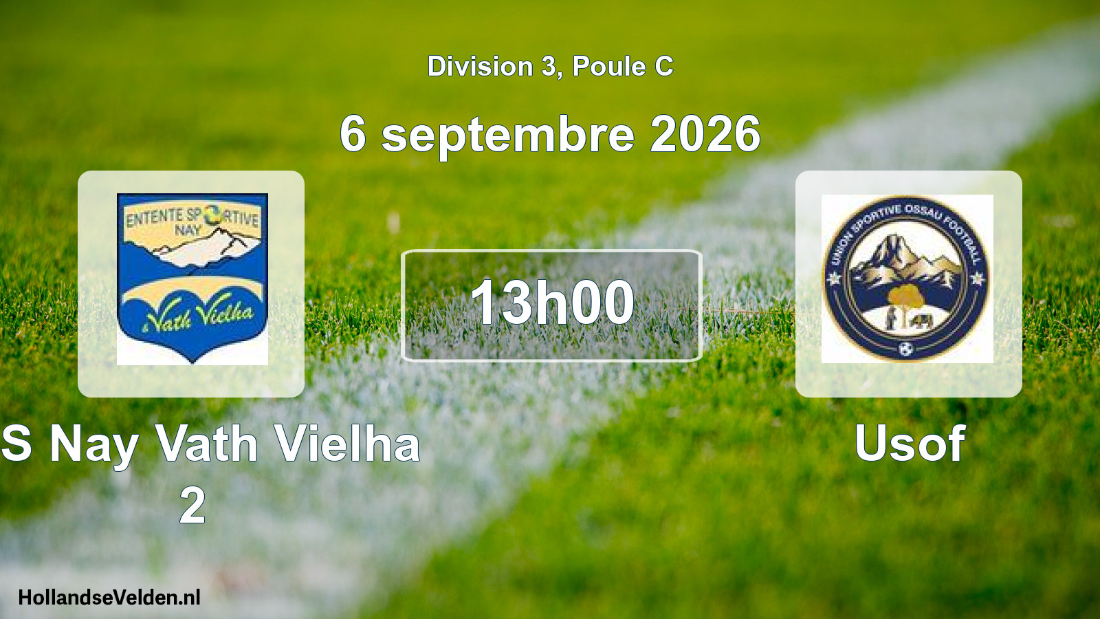 Scheduled Match: ES Nay Vath Vielha 2 - Usof (6 September 2026)