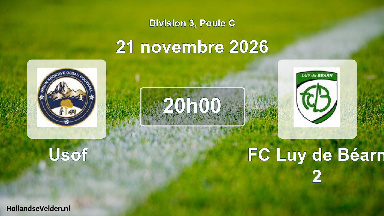Scheduled Match: Usof - FC Luy de Béarn 2 (21 November 2026)