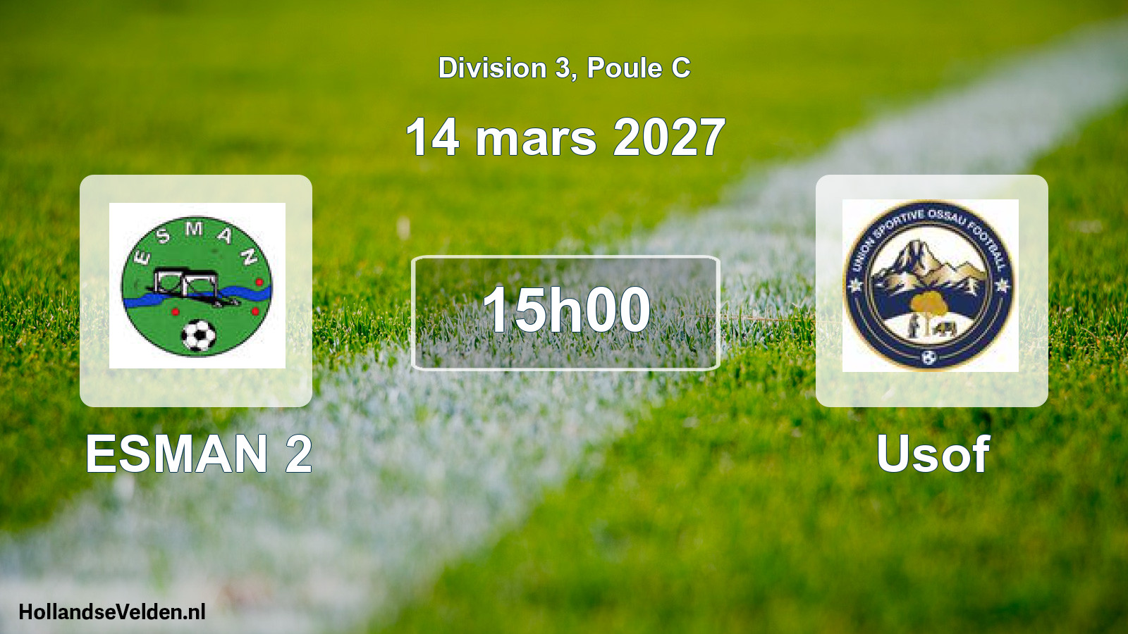Scheduled Match: ESMAN 2 - Usof (14 March 2027)