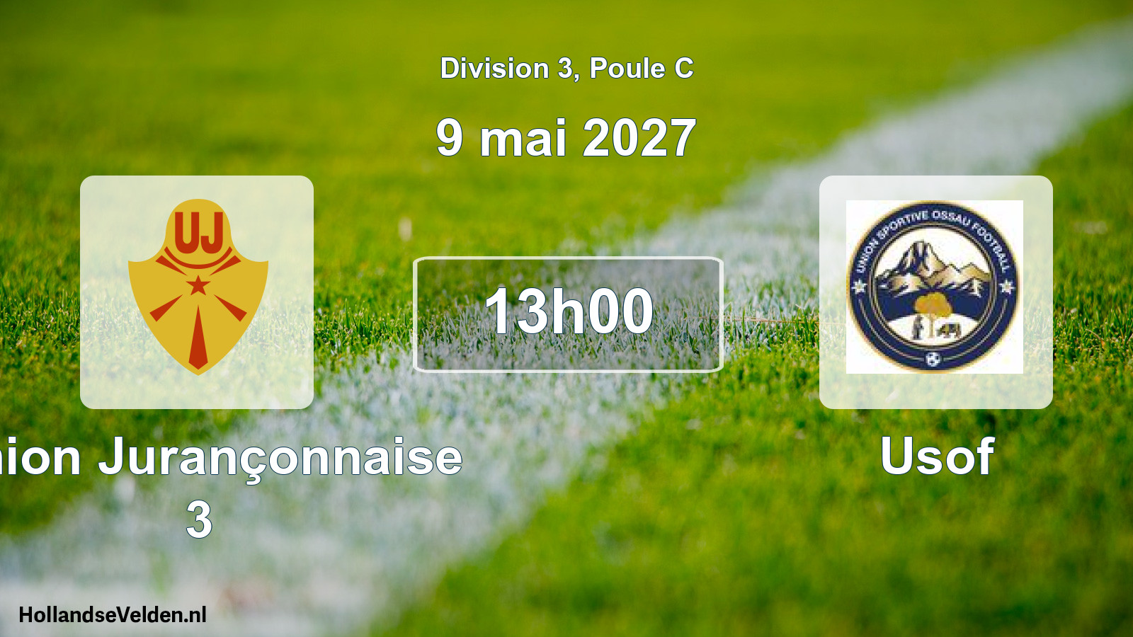 Scheduled Match: Union Jurançonnaise 3 - Usof (9 May 2027)
