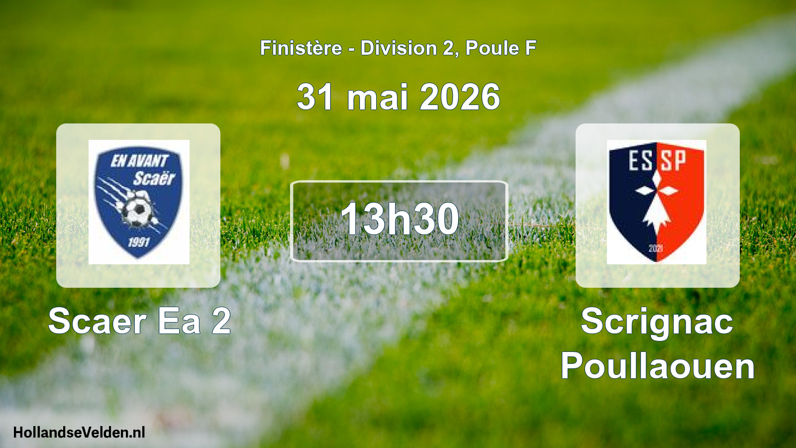 Scheduled Match: Scaer Ea 2 - Scrignac Poullaouen (31 May 2026)