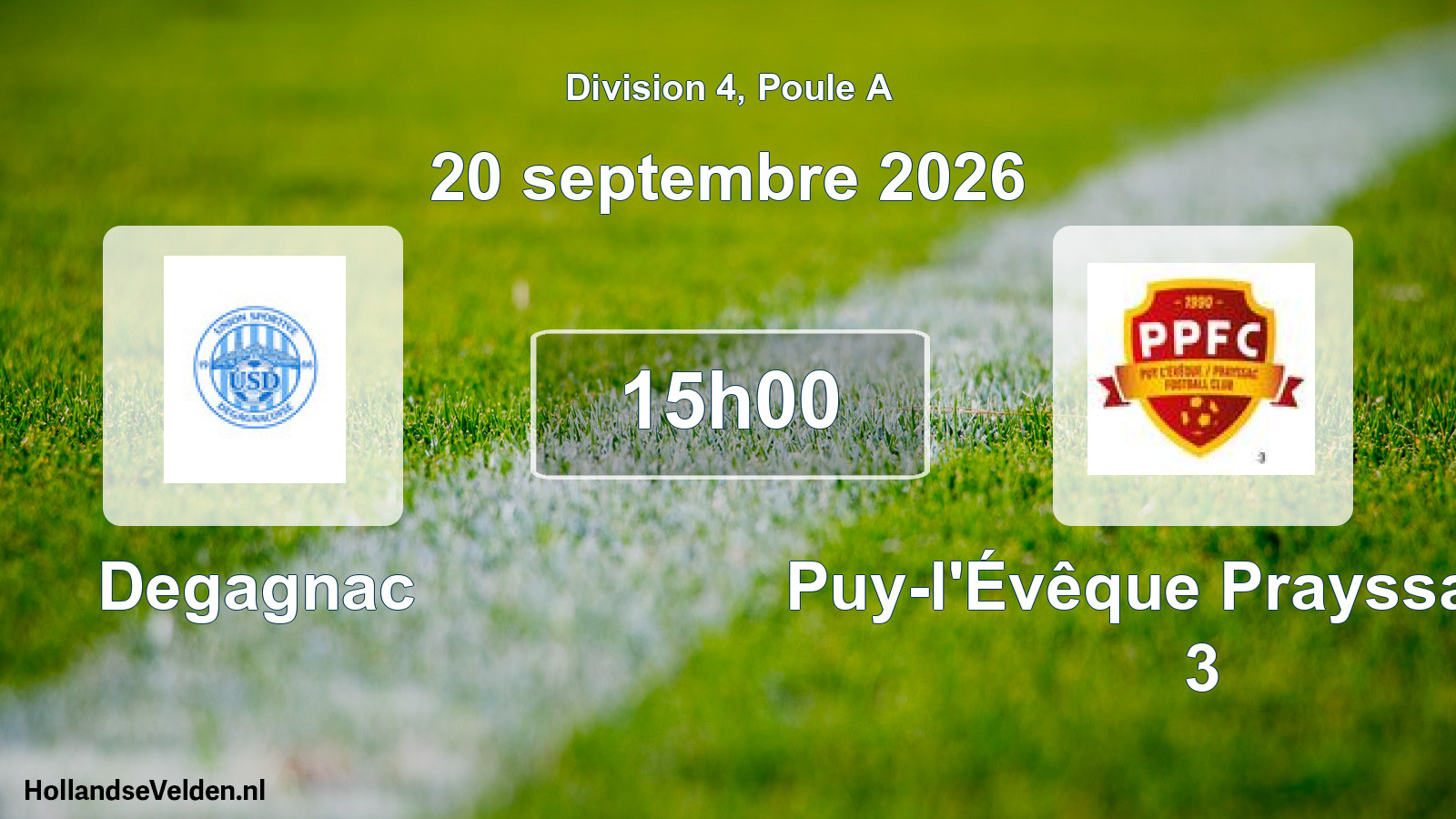 Scheduled Match: Degagnac - Puy-l'Évêque Prayssac FC 3 (20 September 2026)