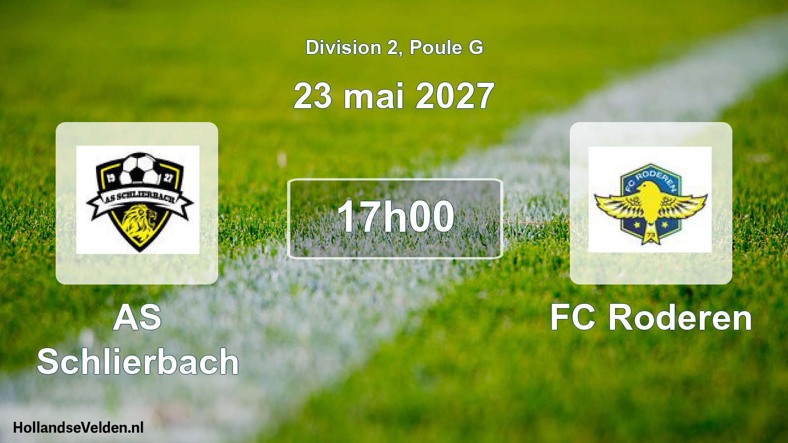 Scheduled Match: AS Schlierbach - FC Roderen (23 May 2027)