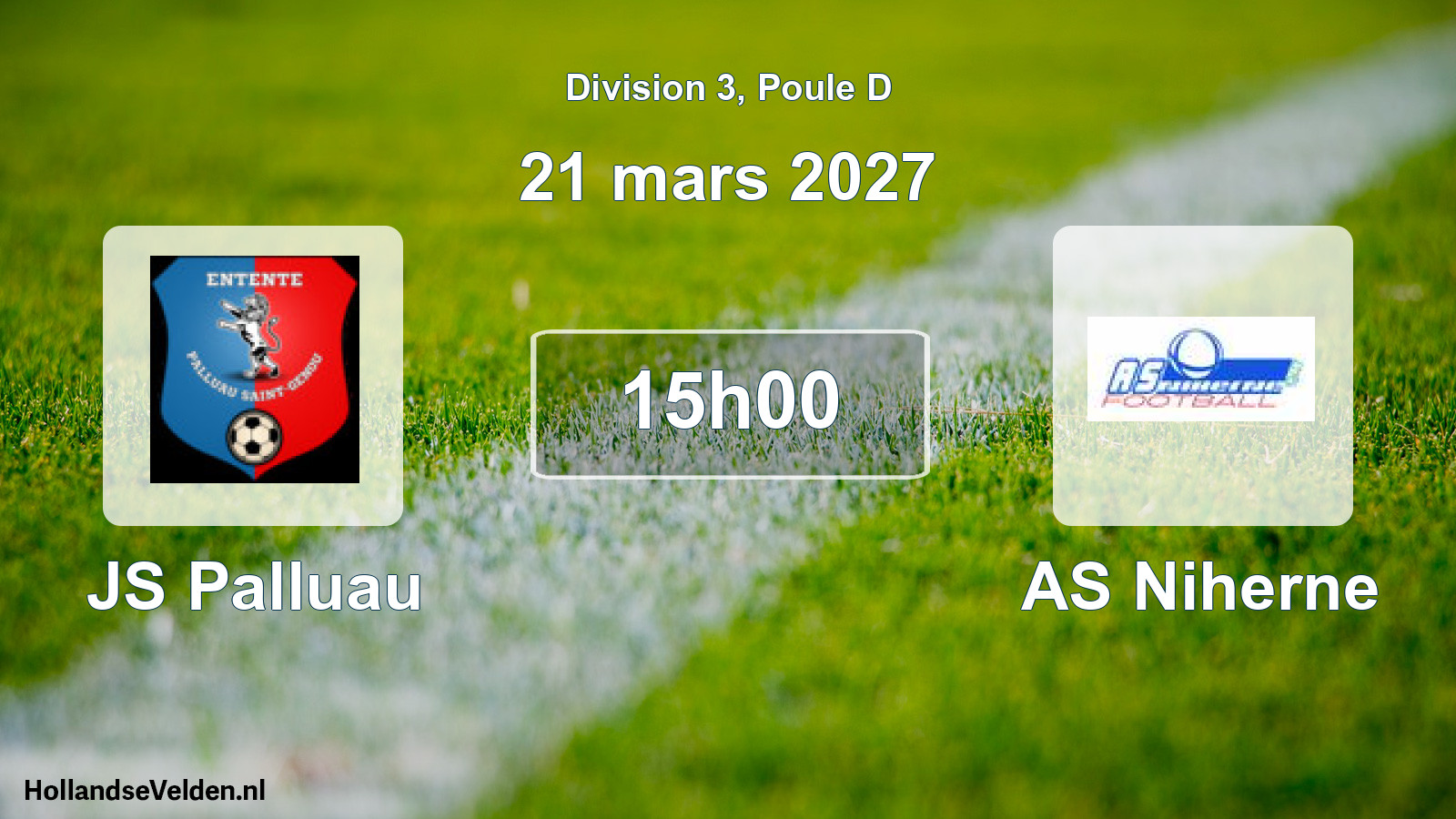 Match programmé: JS Palluau - AS Niherne (21 mars 2027)