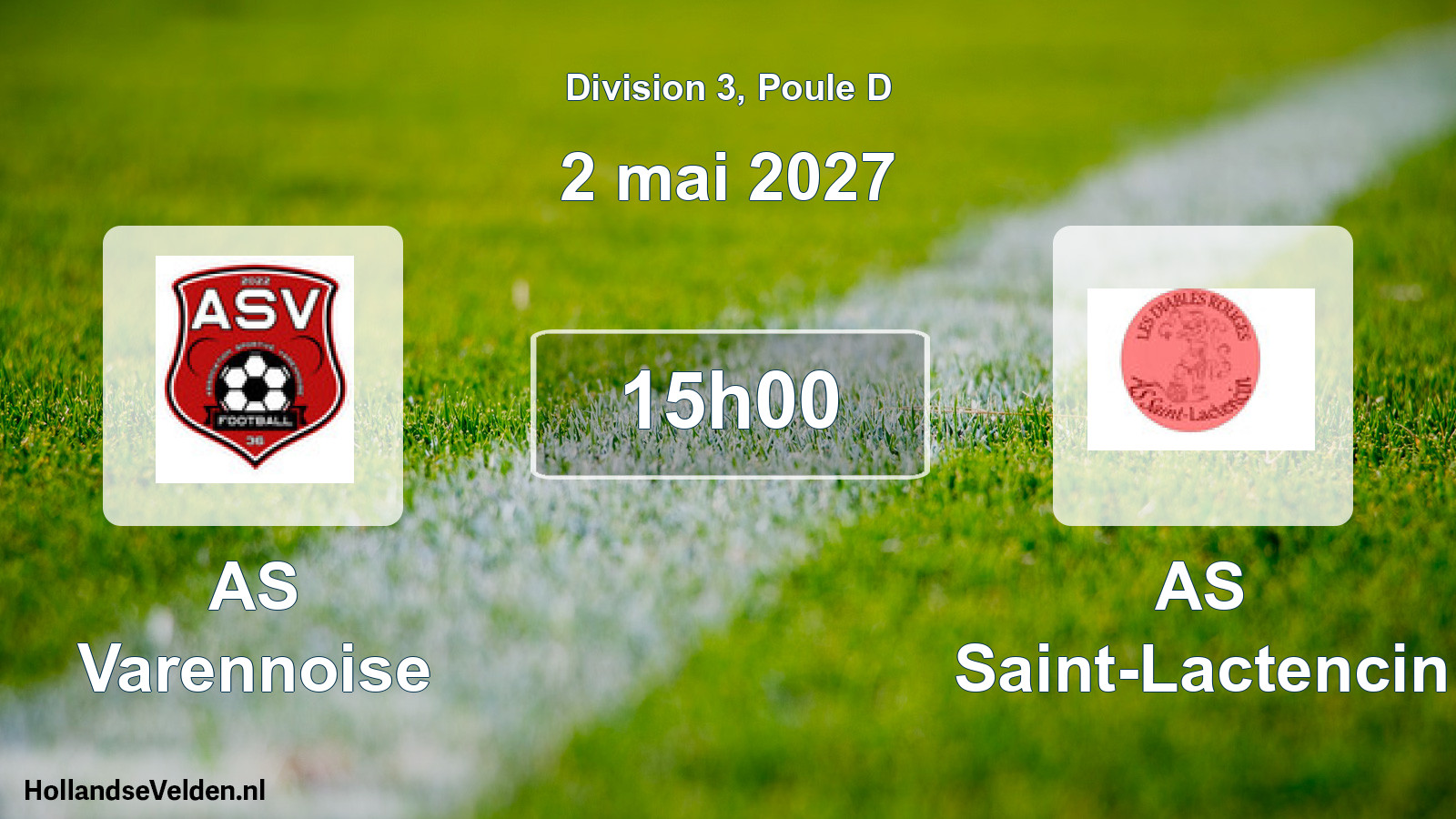 Scheduled Match: AS Varennoise - AS Saint-Lactencin (2 May 2027)