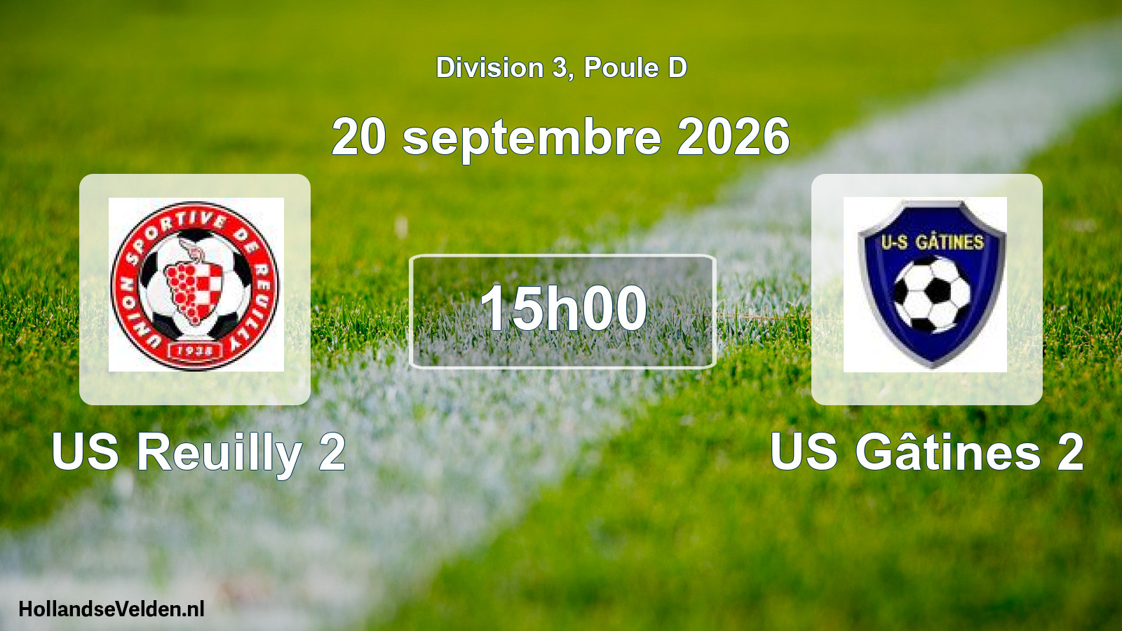 Scheduled Match: US Reuilly 2 - US Gâtines 2 (20 September 2026)