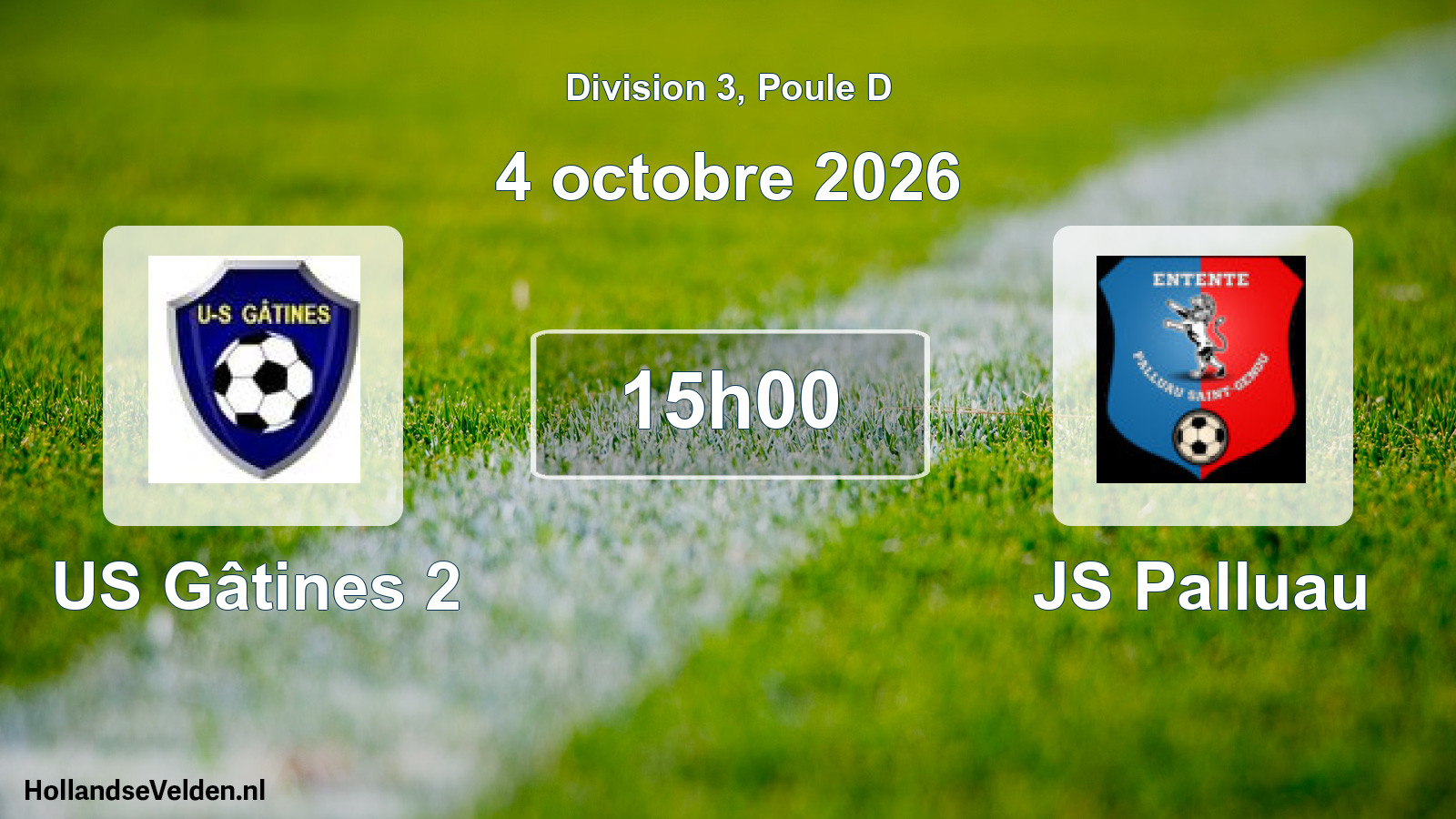 Match programmé: US Gâtines 2 - JS Palluau (4 octobre 2026)