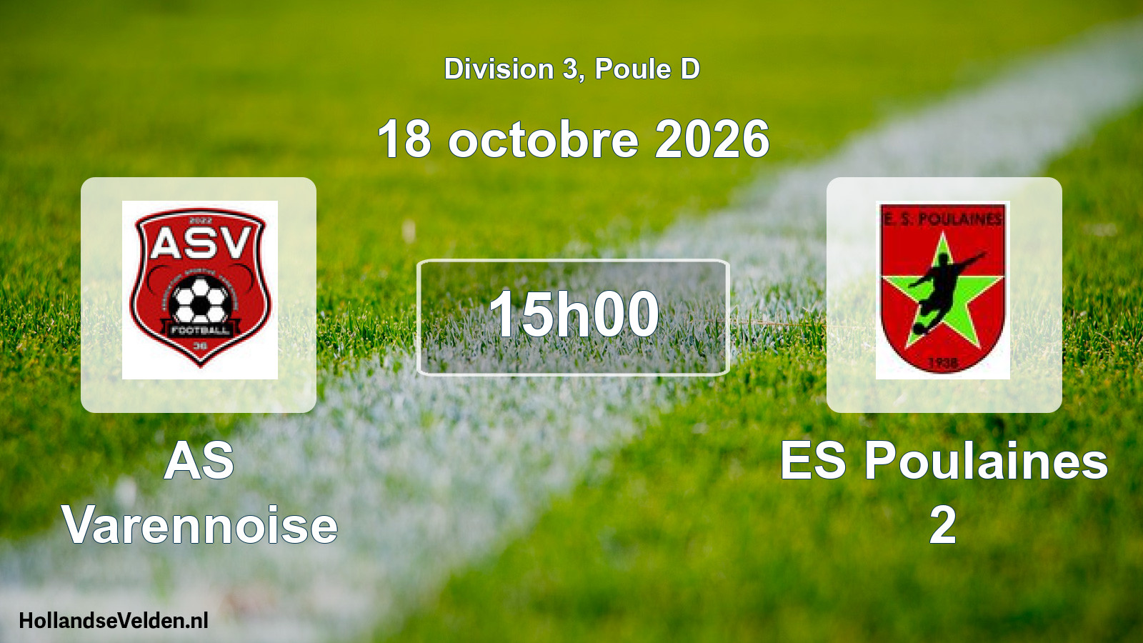 Scheduled Match: AS Varennoise - ES Poulaines 2 (18 October 2026)