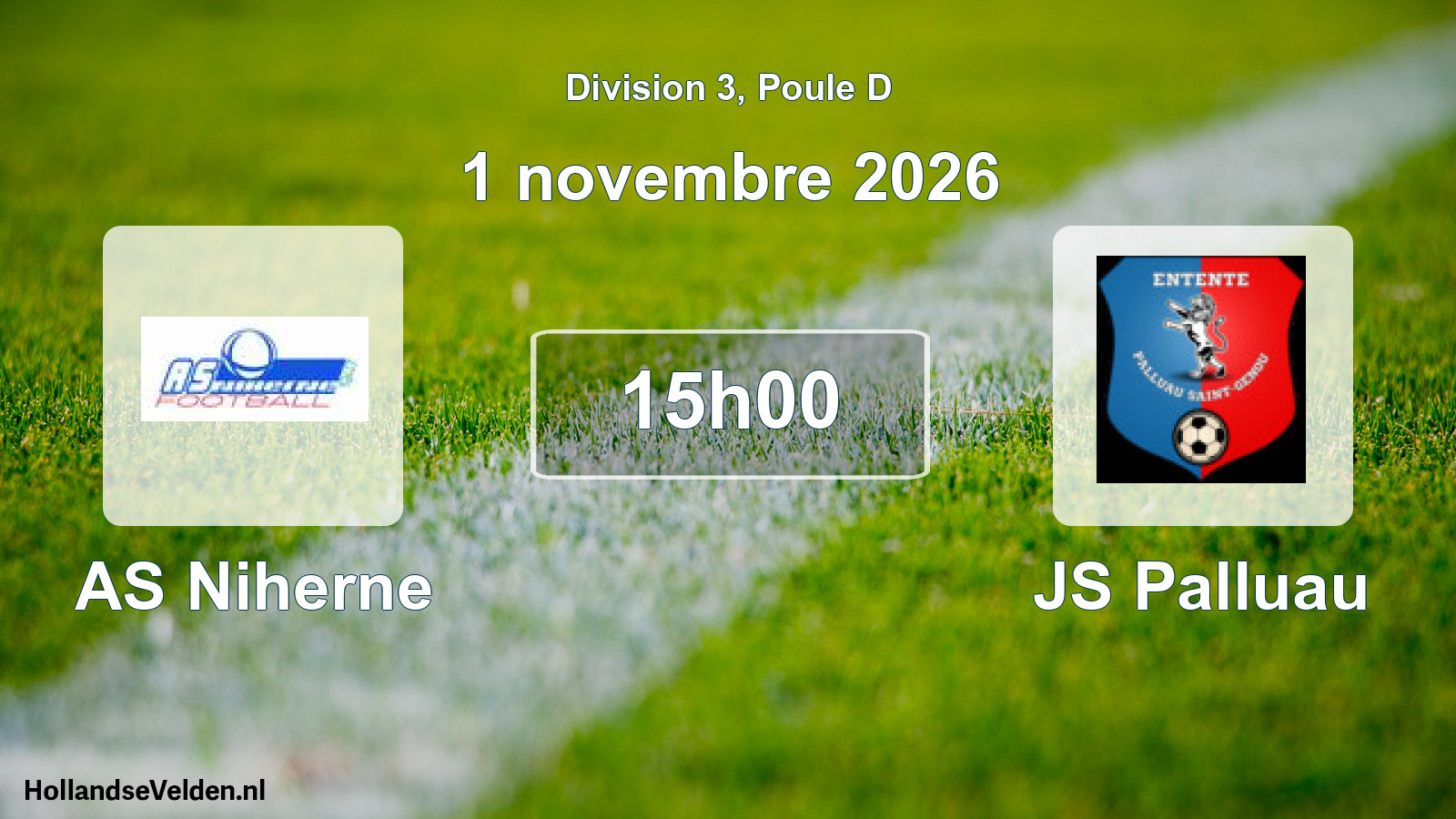 Match programmé: AS Niherne - JS Palluau (1 novembre 2026)