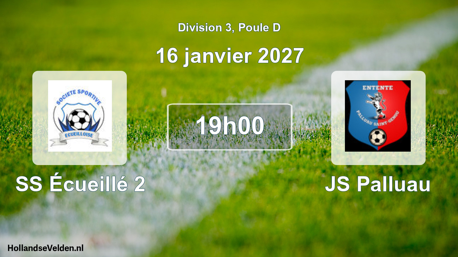 Match programmé: SS Écueillé 2 - JS Palluau (16 janvier 2027)