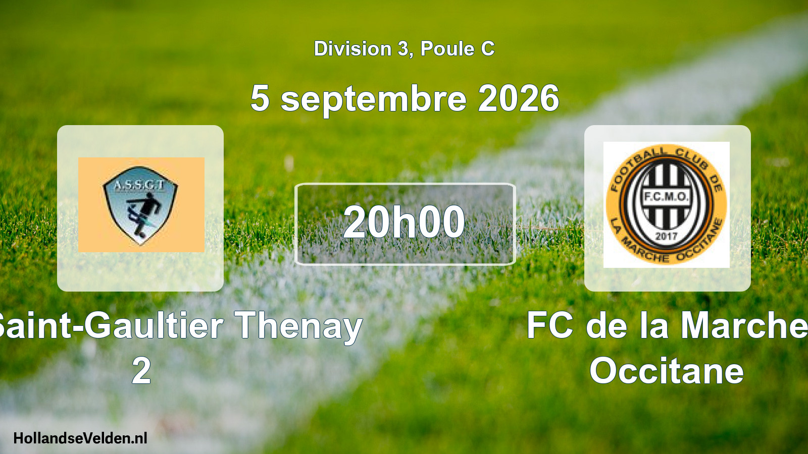 Scheduled Match: AS Saint-Gaultier Thenay 2 - FC de la Marche Occitane (5 September 2026)