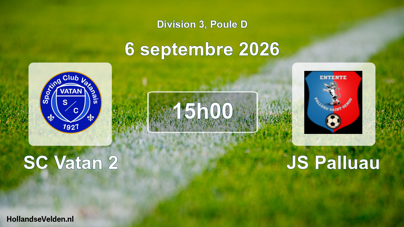 Scheduled Match: SC Vatan 2 - JS Palluau (6 September 2026)