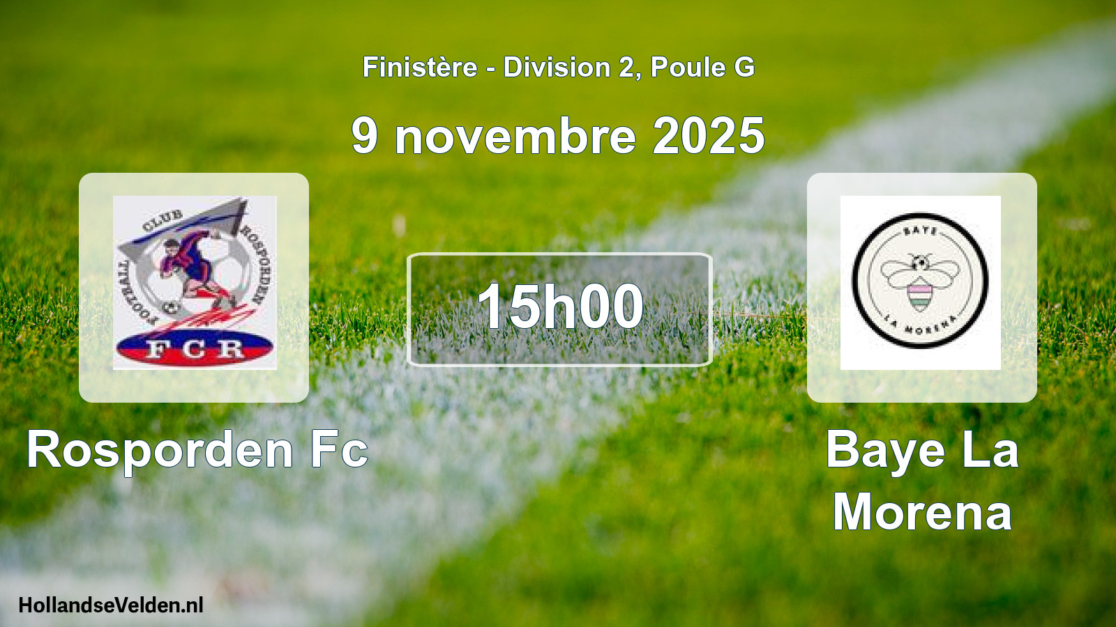 Geplande wedstrijd: Rosporden Fc - Baye La Morena (9 november 2025)