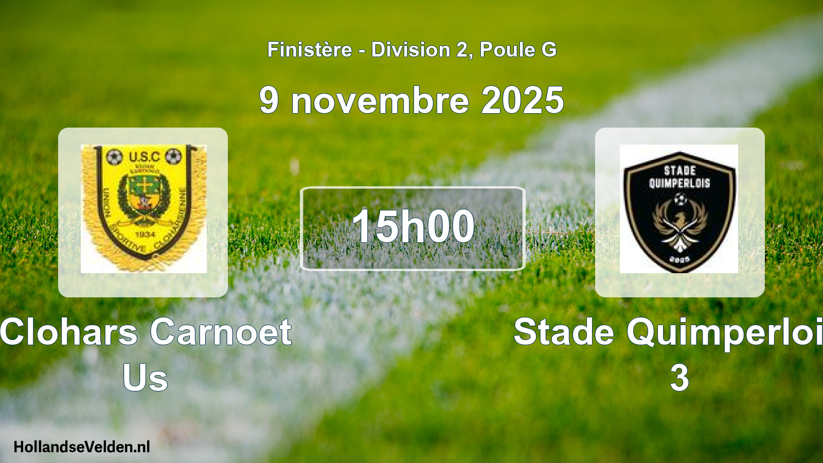 Scheduled Match: Clohars Carnoet Us - Stade Quimperlois 3 (9 November 2025)