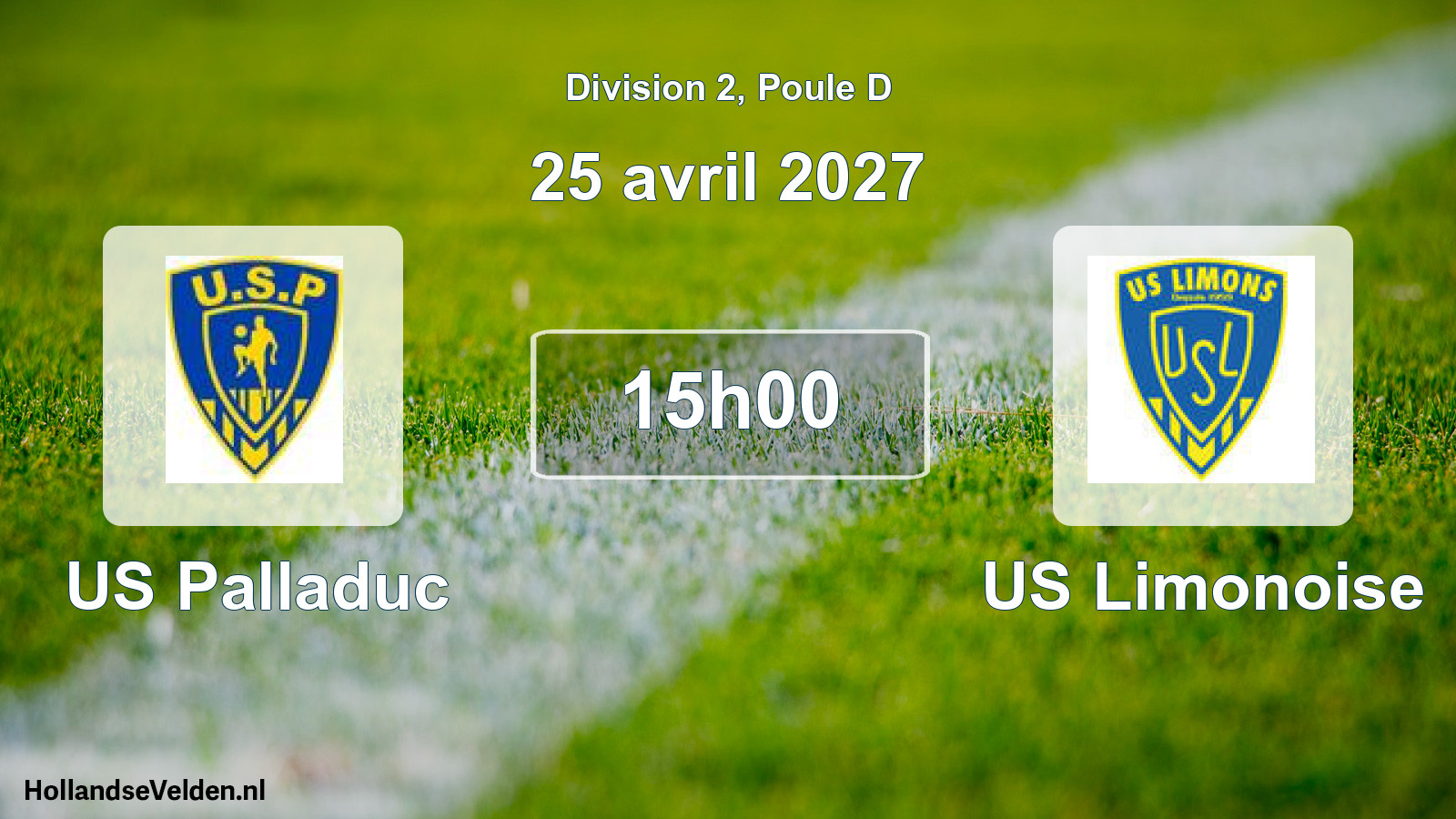 Match programmé: US Palladuc - US Limonoise (25 avril 2027)